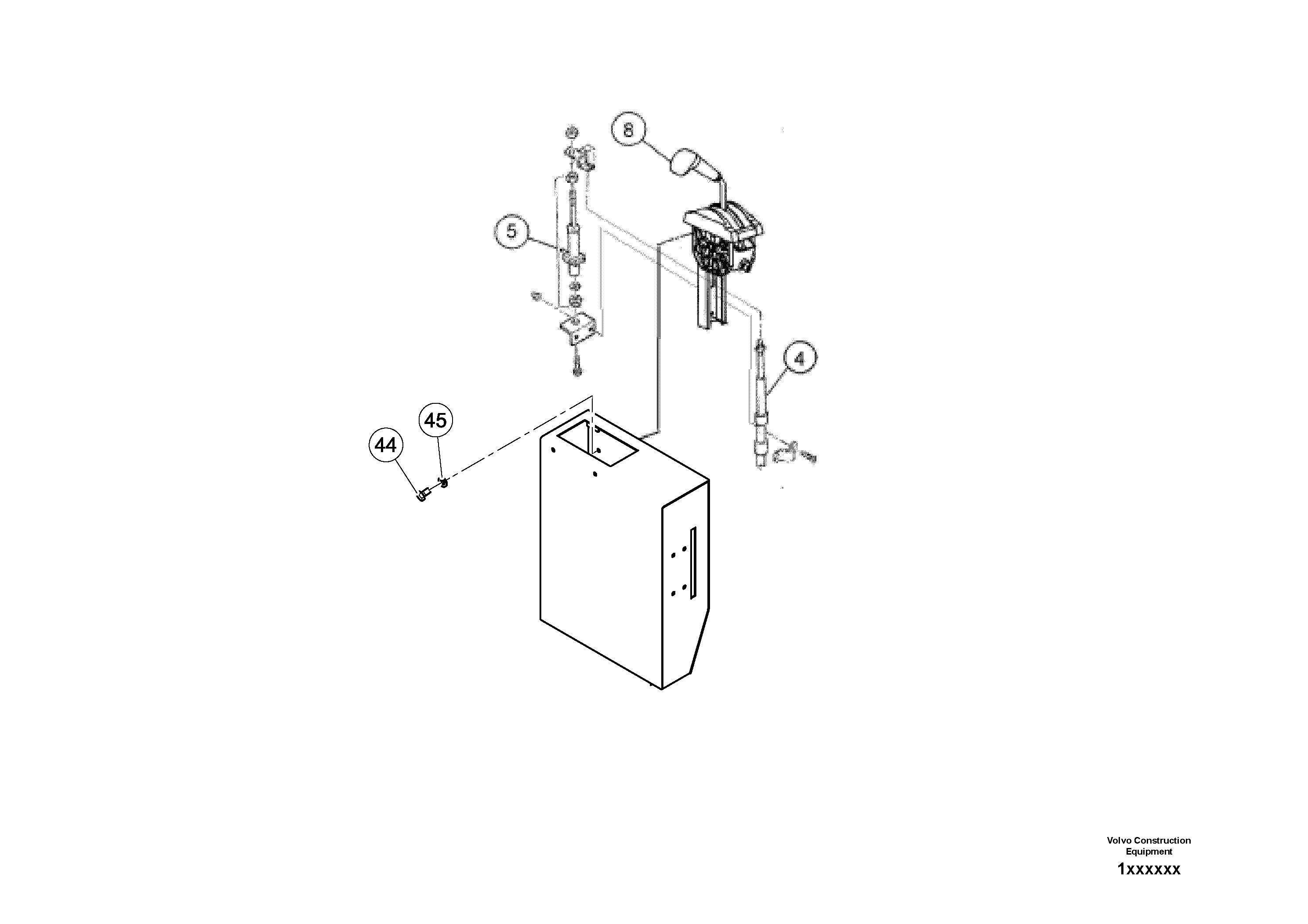 Схема запчастей Volvo DD80 - 55160 Operators Console Assembly DD80 S/N 0820107116 -
