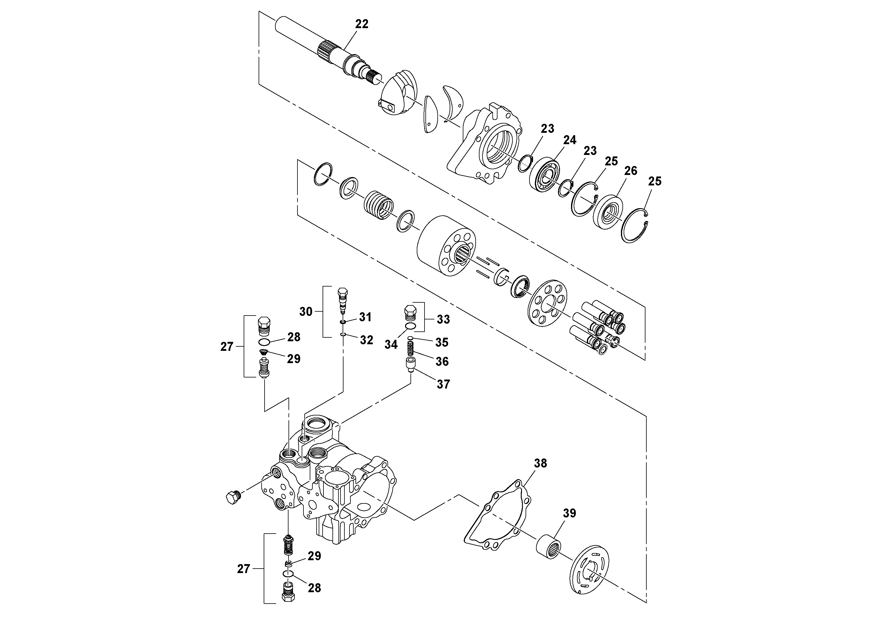 Схема запчастей Volvo DD90 - 93079 Vibration Pump DD90/DD90HF S/N 197375 -