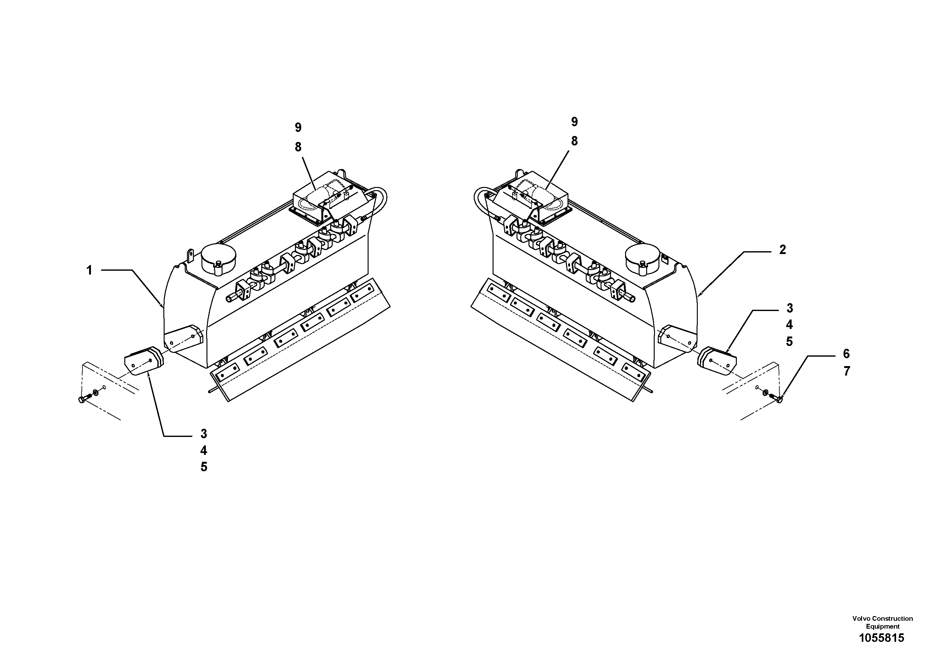 Схема запчастей Volvo DD90 - 51109 Installation Water Tank DD90 S/N 08200011422 -