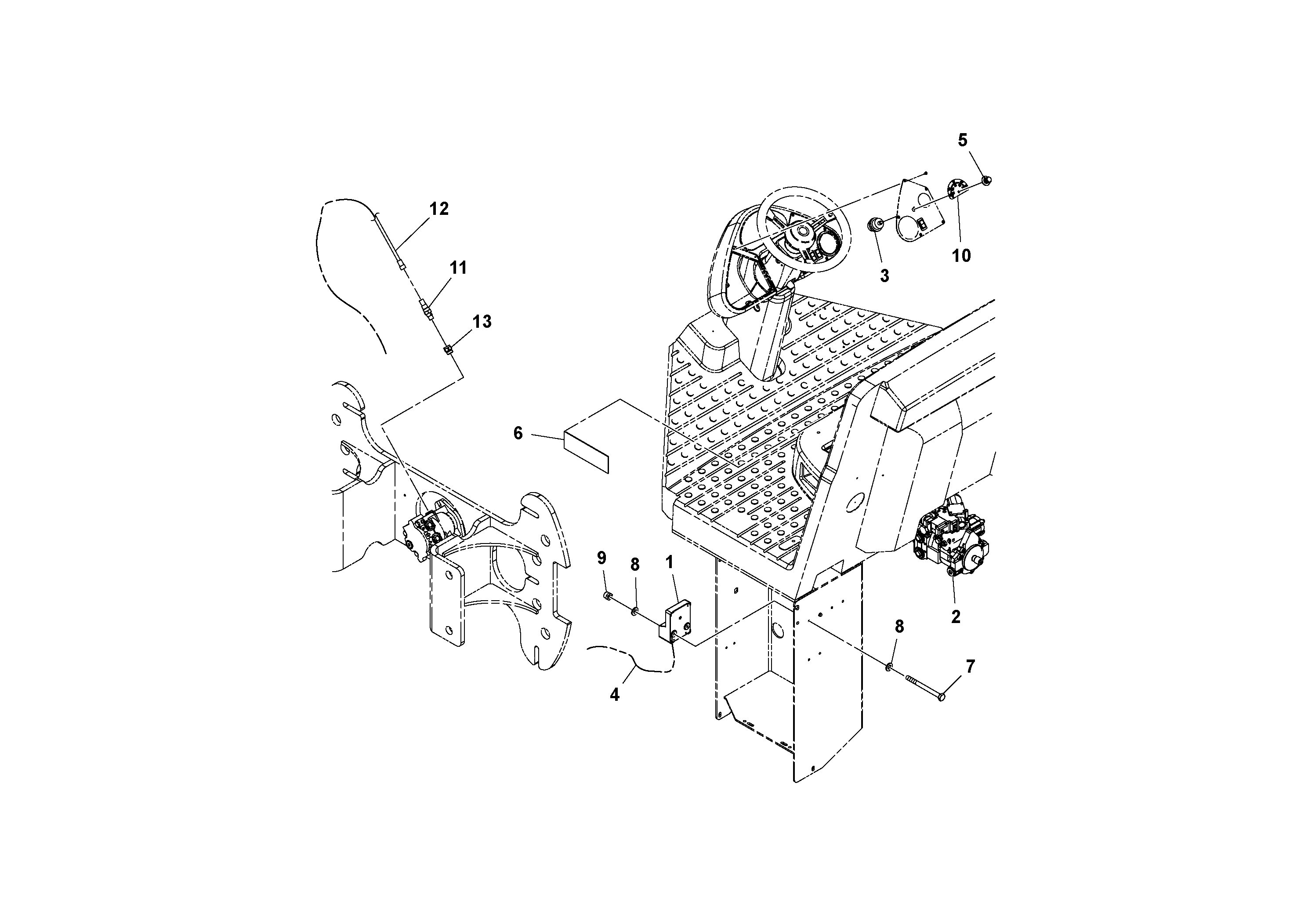 Схема запчастей Volvo SD116DX/SD116F S/N 197542 - - 50719 Variable Frequency/dual Amplitude Installation 