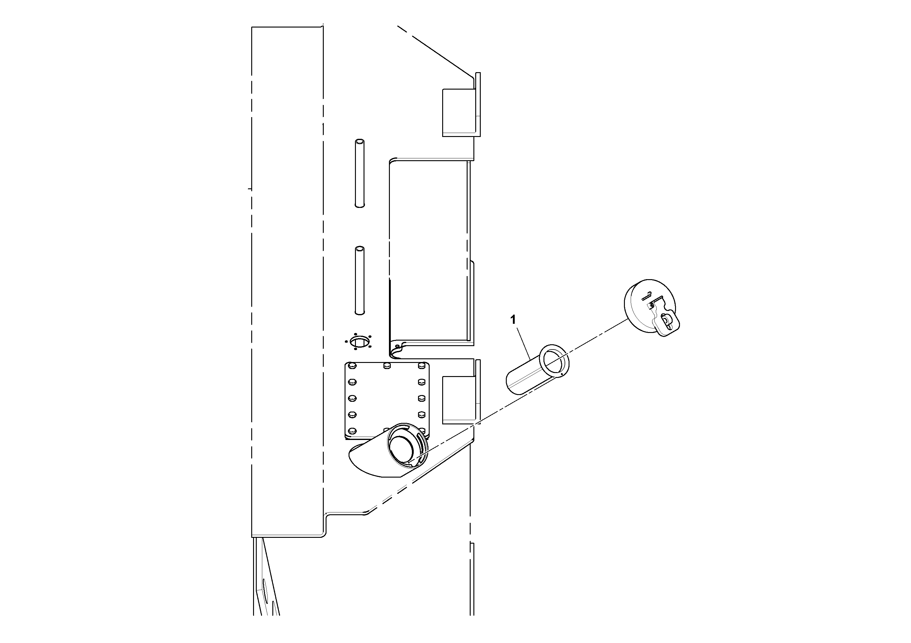 Схема запчастей Volvo SD116DX/SD116F S/N 197542 - - 54803 Fuel Strainer Installation 