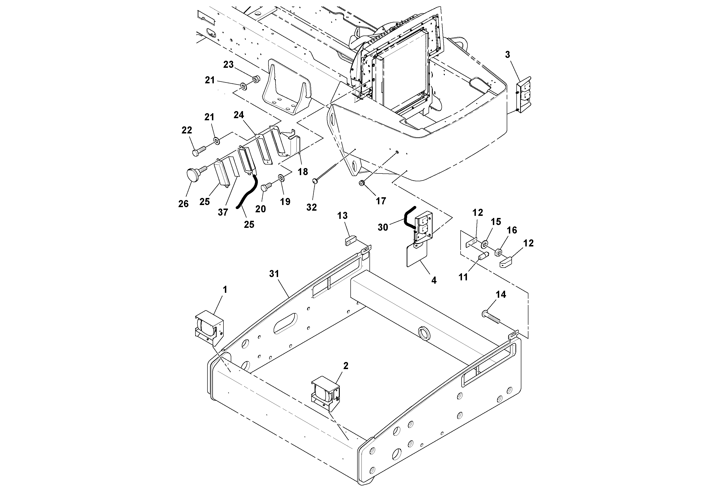 Схема запчастей Volvo SD116DX/SD116F S/N 197542 - - 57521 HeadLight 