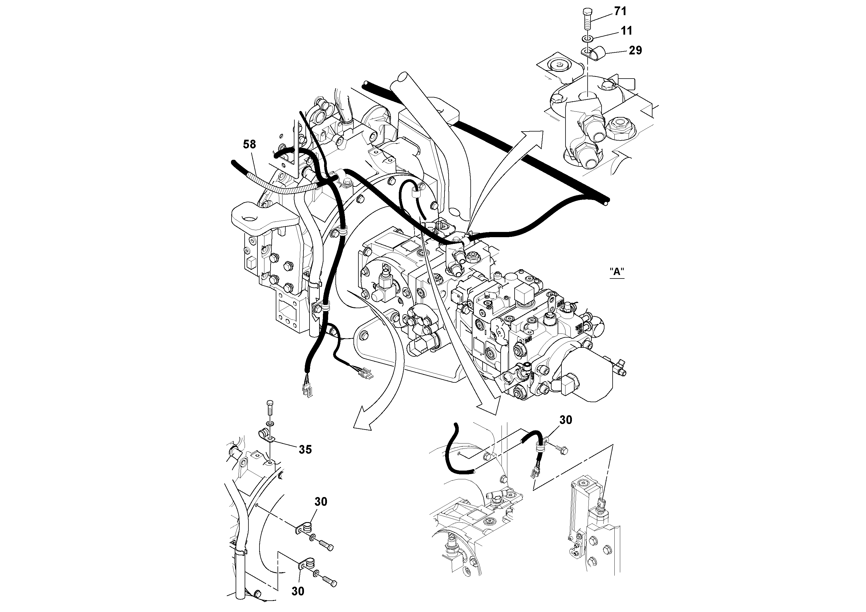 Схема запчастей Volvo SD116DX/SD116F S/N 197542 - - 60385 Electrical Installation 