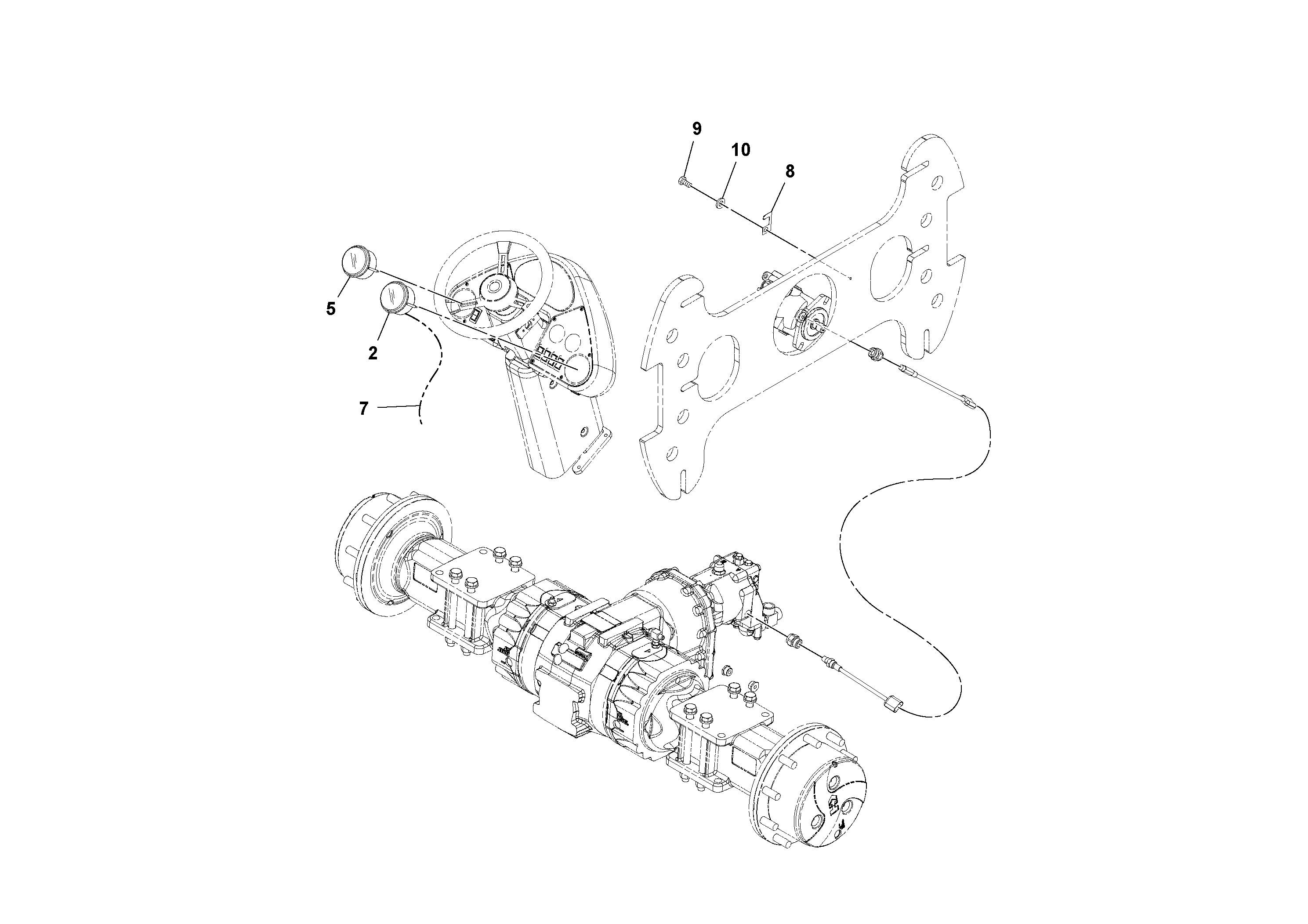 Схема запчастей Volvo SD116DX/SD116F S/N 197542 - - 41279 Speedometer/vpm Meter Installation 