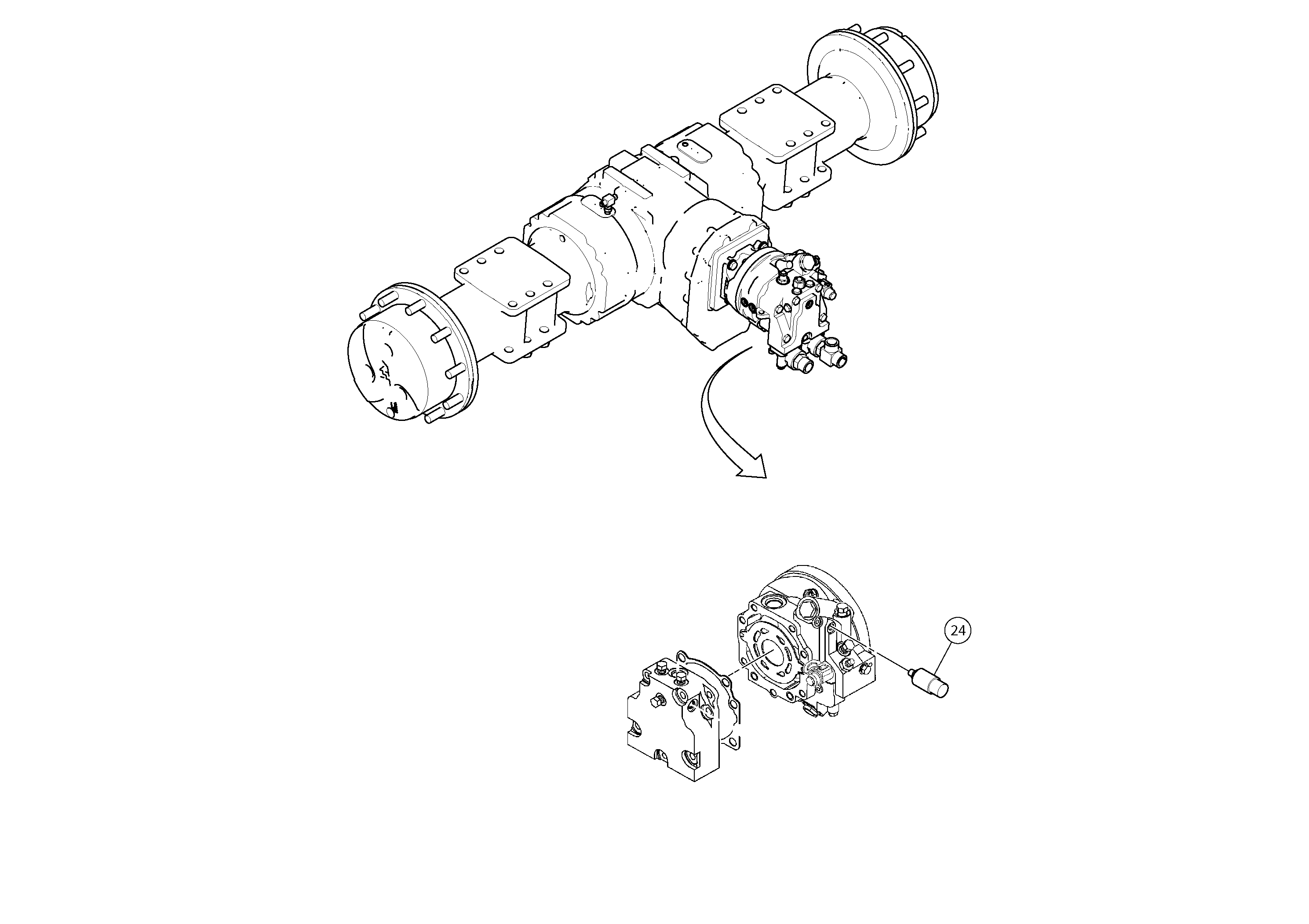 Схема запчастей Volvo SD116DX/SD116F S/N 197542 - - 47710 Flow Divider 