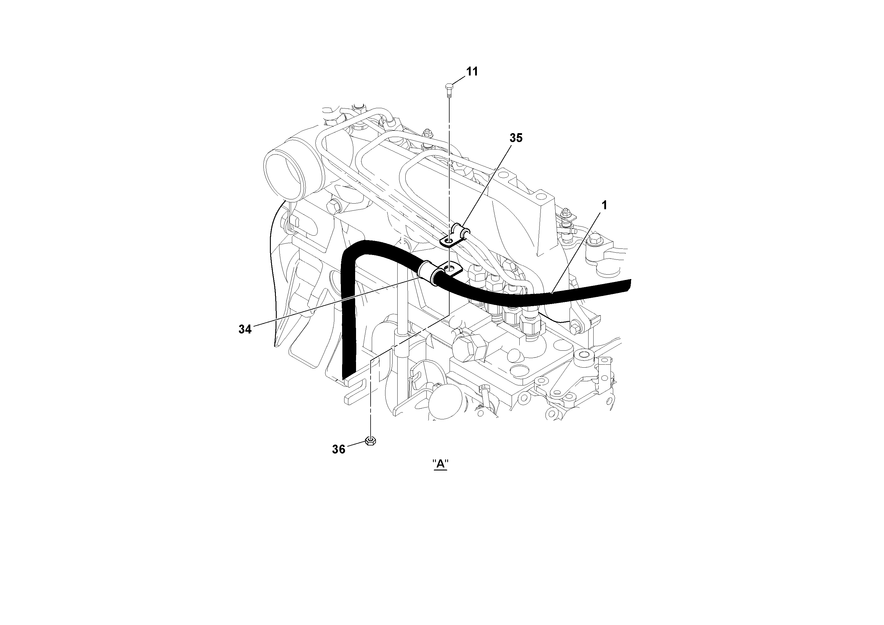 Схема запчастей Volvo SD25D/SD25F S/N 197379 - - 101771 Cable Harness Installation 