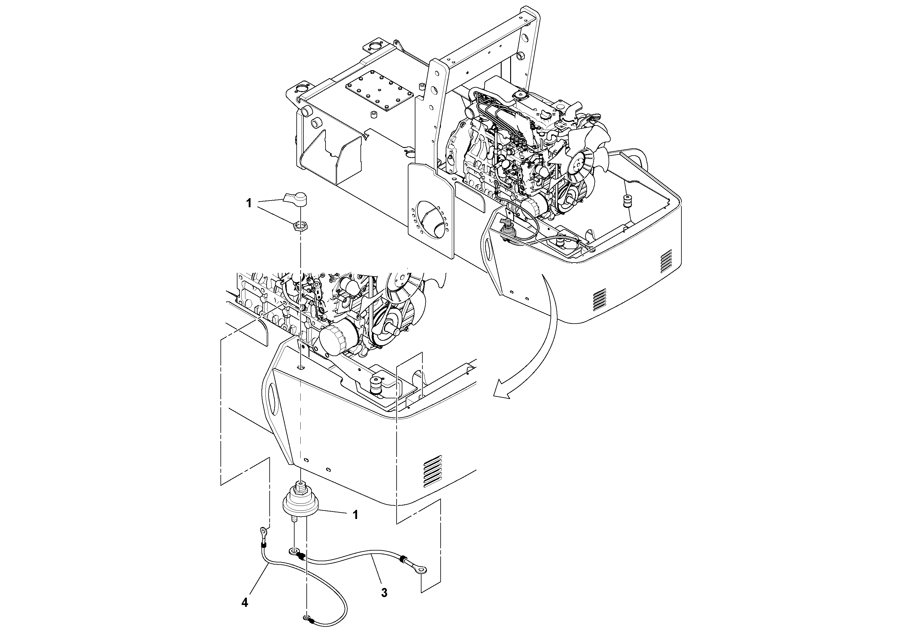 Схема запчастей Volvo SD25D/SD25F S/N 197379 - - 72928 Battery Switch 
