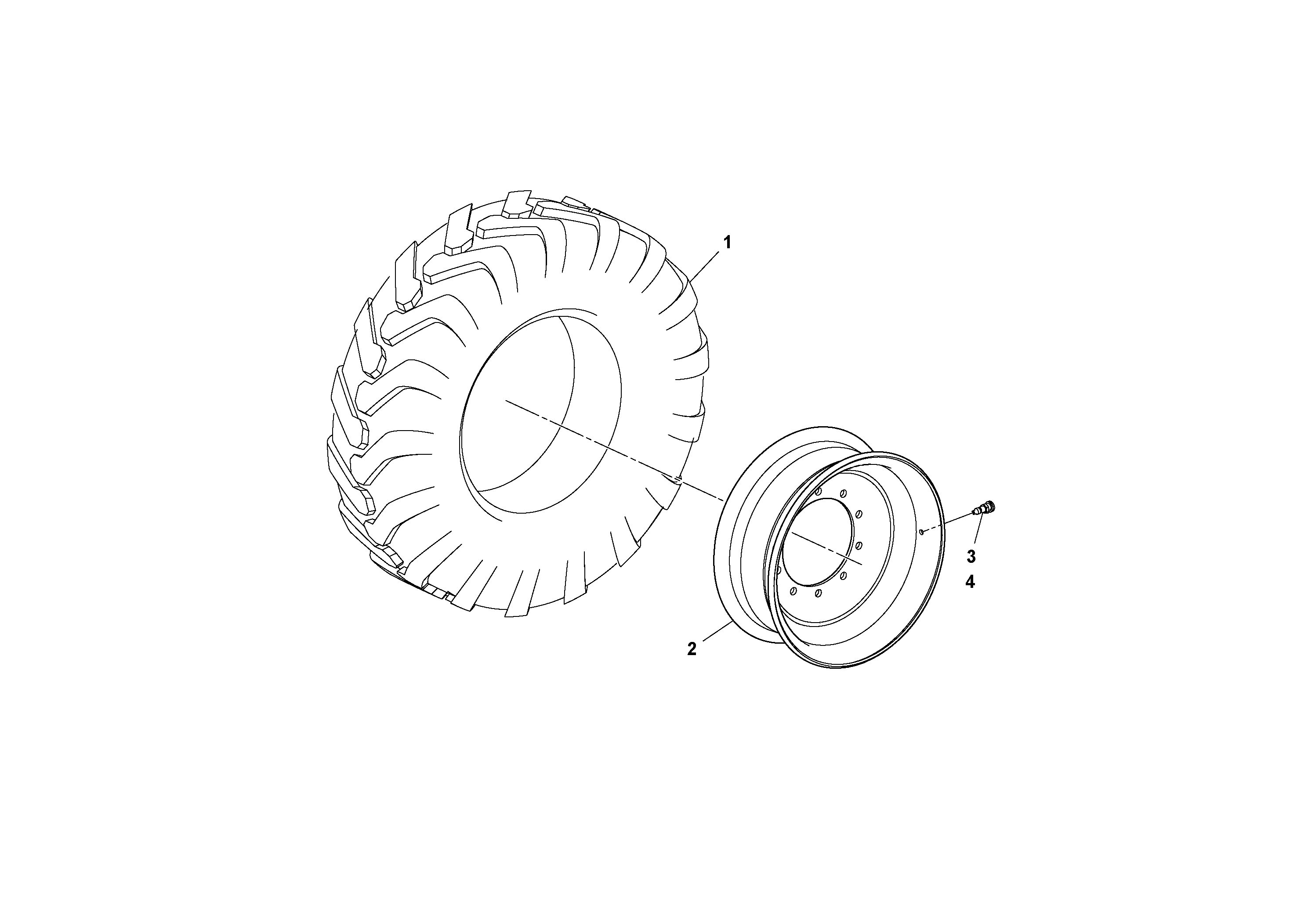 Схема запчастей Volvo SD25D/SD25F S/N 197379 - - 74060 Tire and Wheel Assembly 