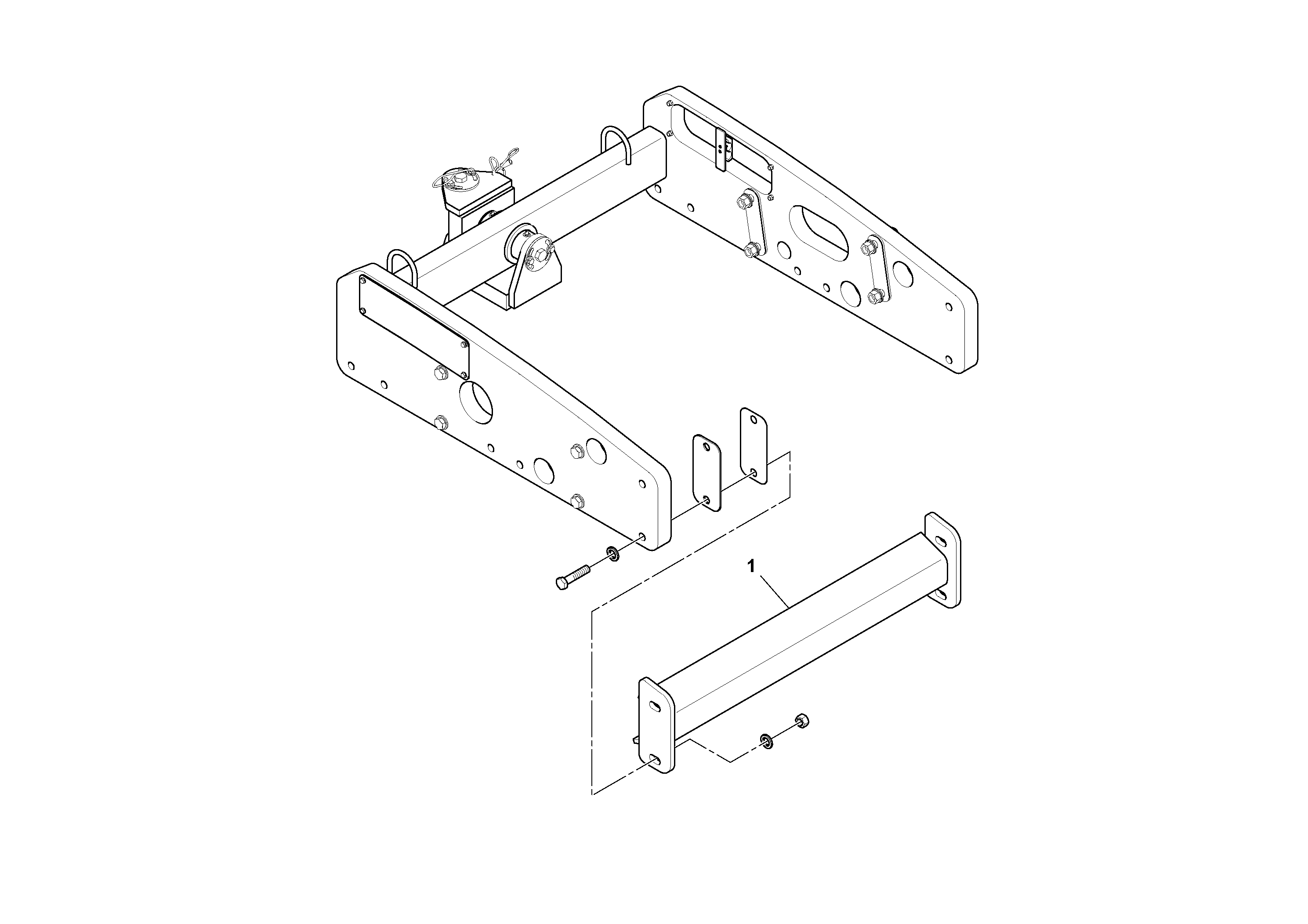 Схема запчастей Volvo SD25D/SD25F S/N 197379 - - 74006 Scraper Installation 