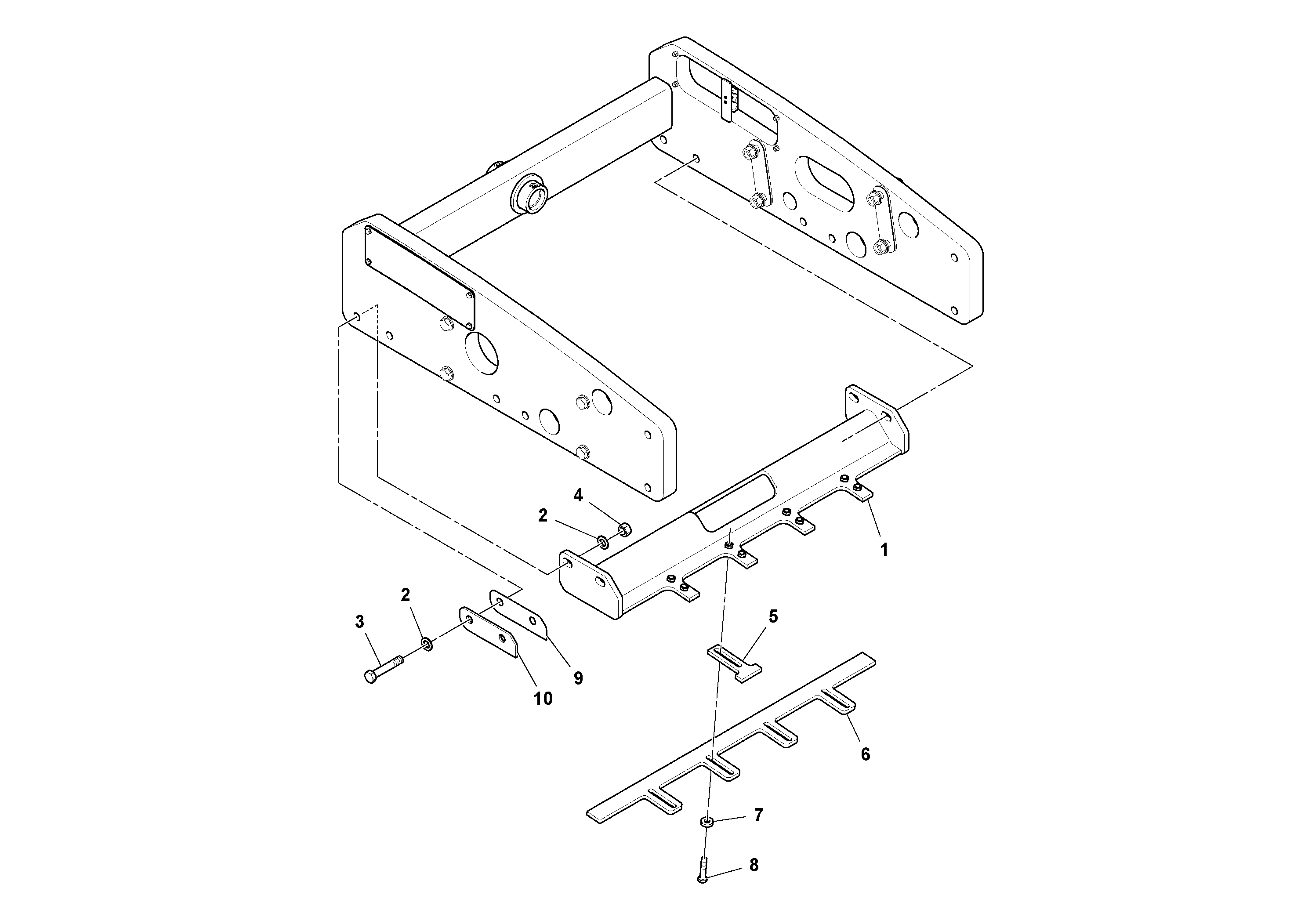 Схема запчастей Volvo SD25D/SD25F S/N 197379 - - 75766 Inside Scraper Installation 