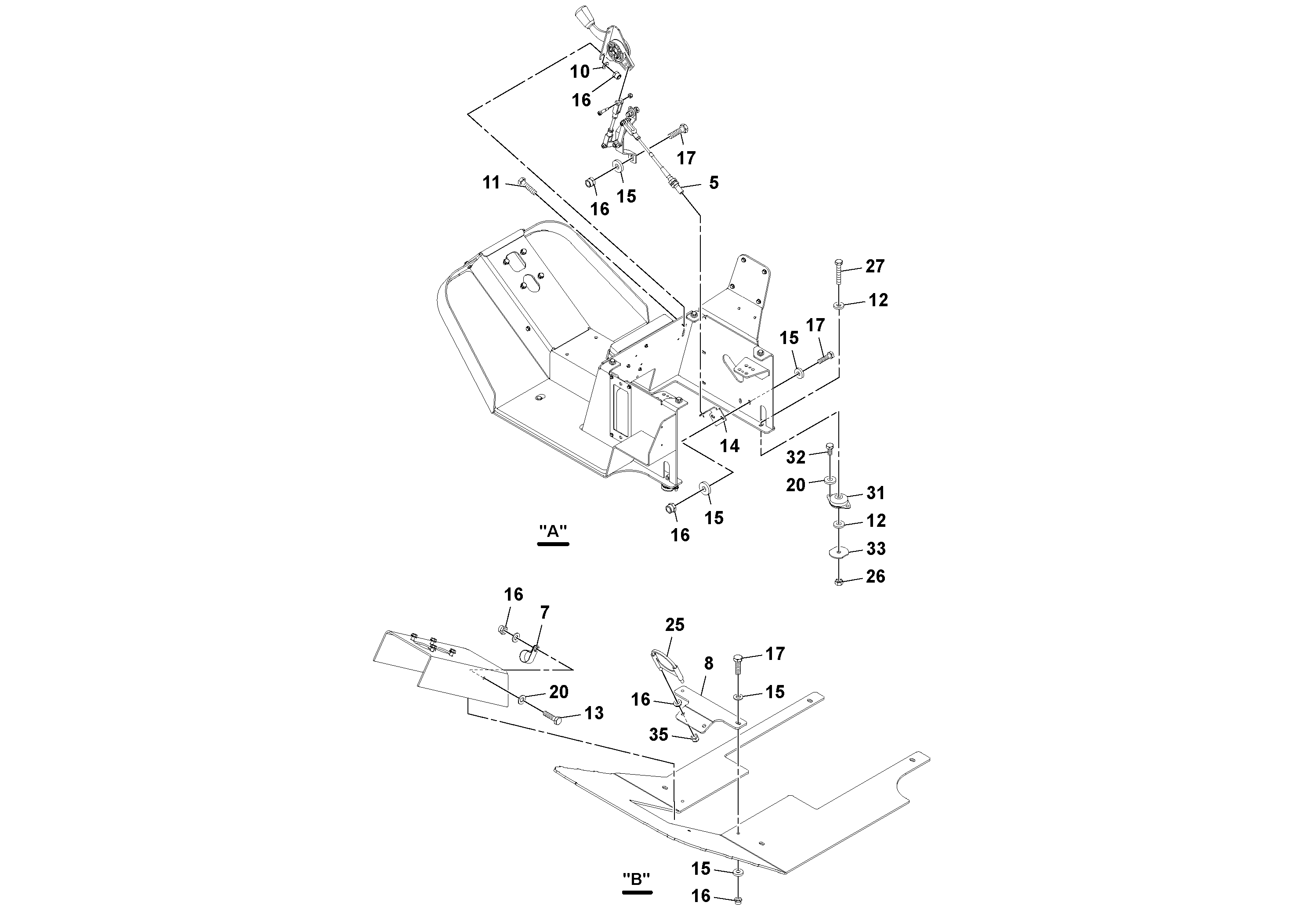 Схема запчастей Volvo SD25D/SD25F S/N 197379 - - 73069 Operators Platform Installation 