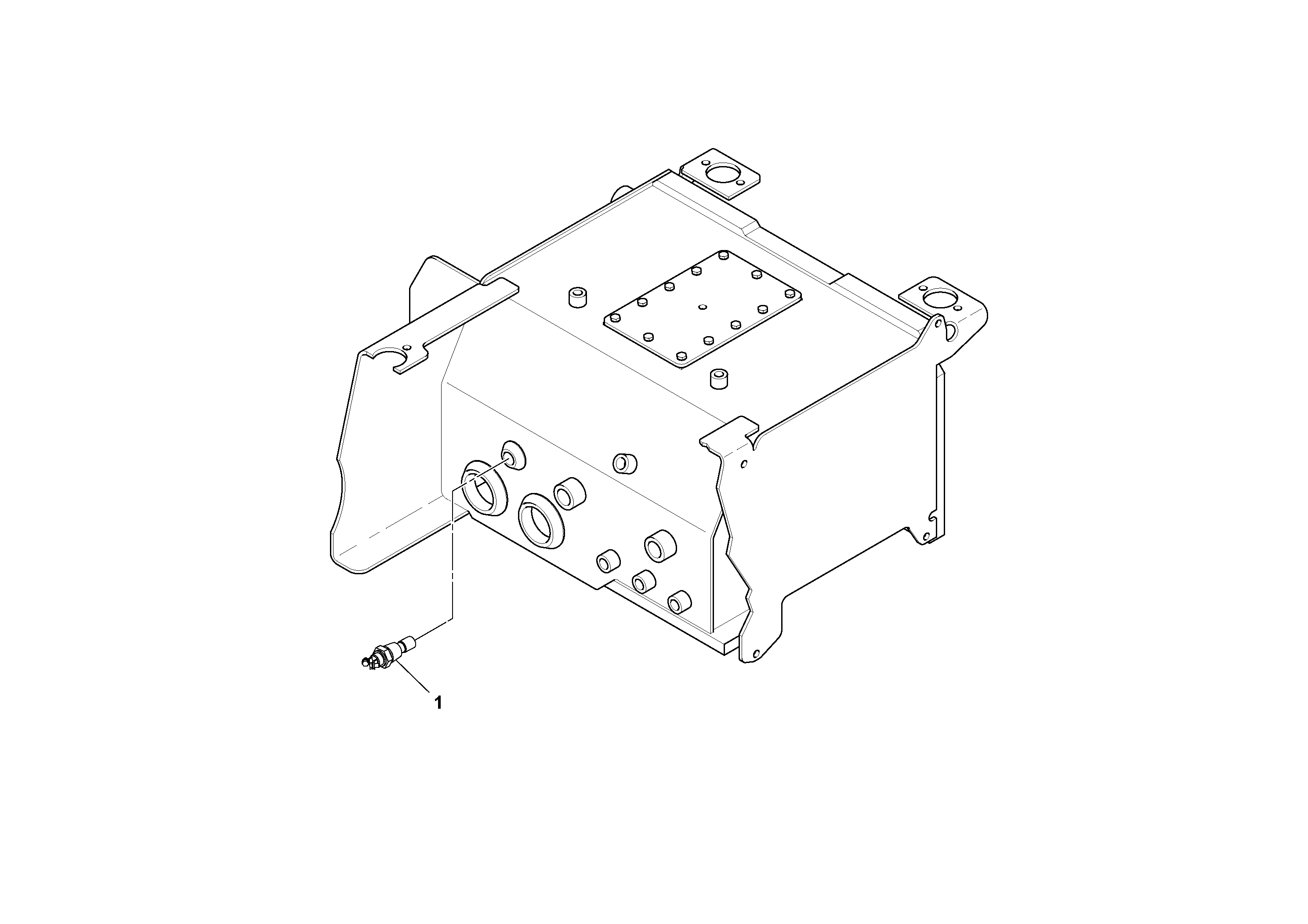 Схема запчастей Volvo SD25D/SD25F S/N 197379 - - 80990 Hydraulic Oil Temperature Light Installation 