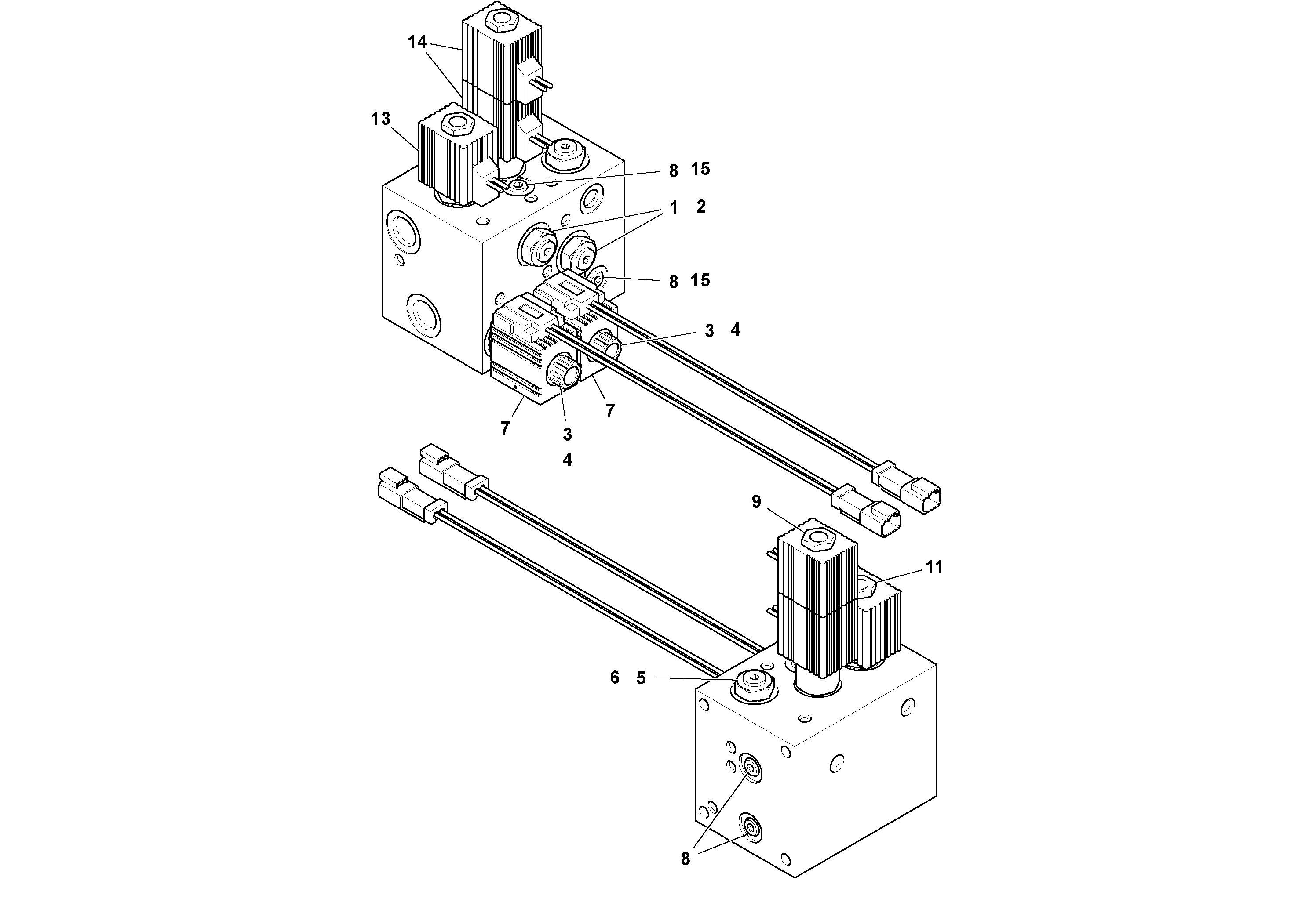 Схема запчастей Volvo SD25D/SD25F S/N 197379 - - 75778 Lift Manifold 