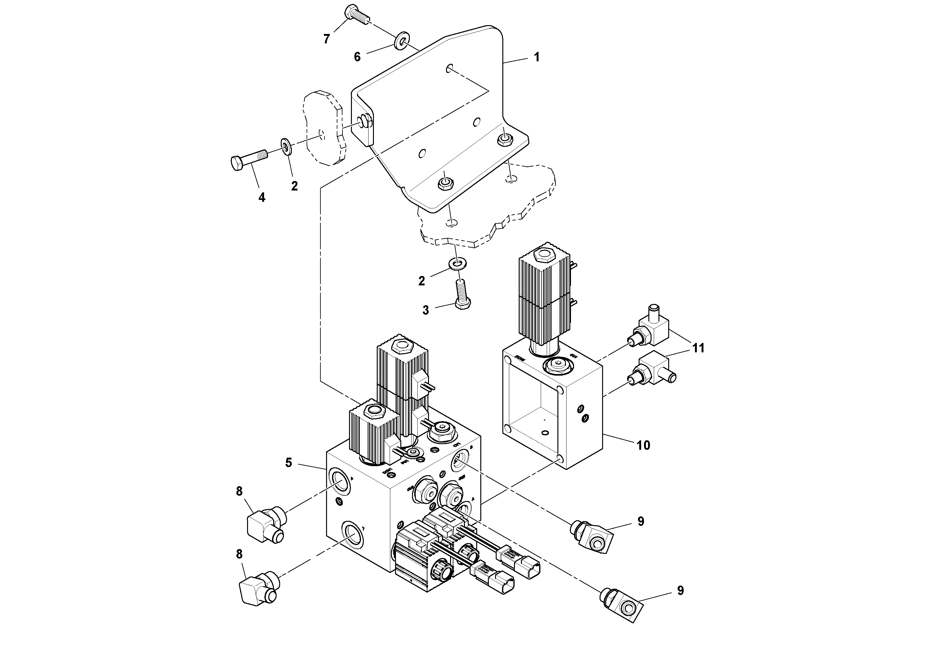 Схема запчастей Volvo SD25D/SD25F S/N 197379 - - 78658 Tilt Blade Valve Assembly 