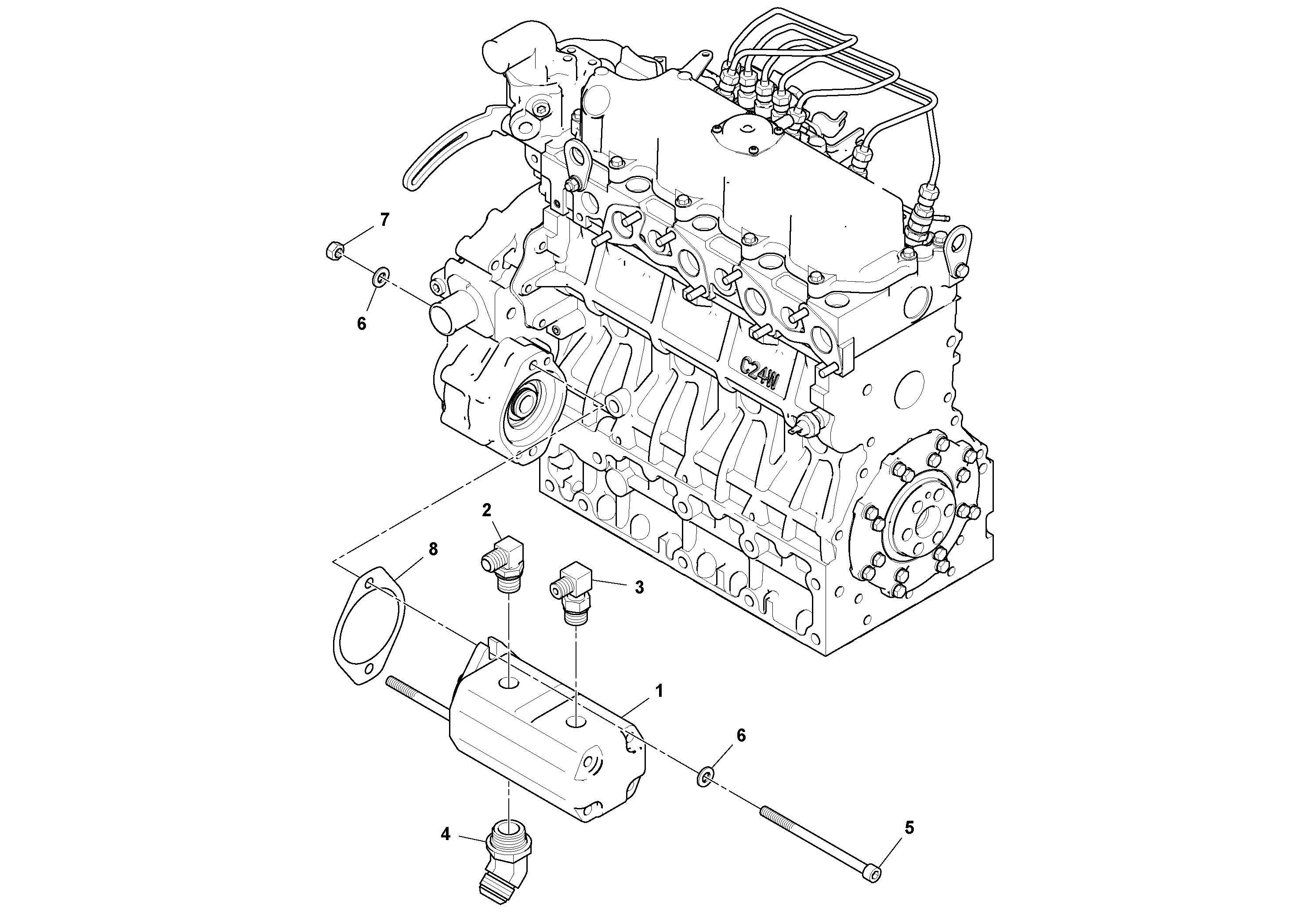 Схема запчастей Volvo SD25D/SD25F S/N 197379 - - 77325 Vibration/Steering Pump Assembly 