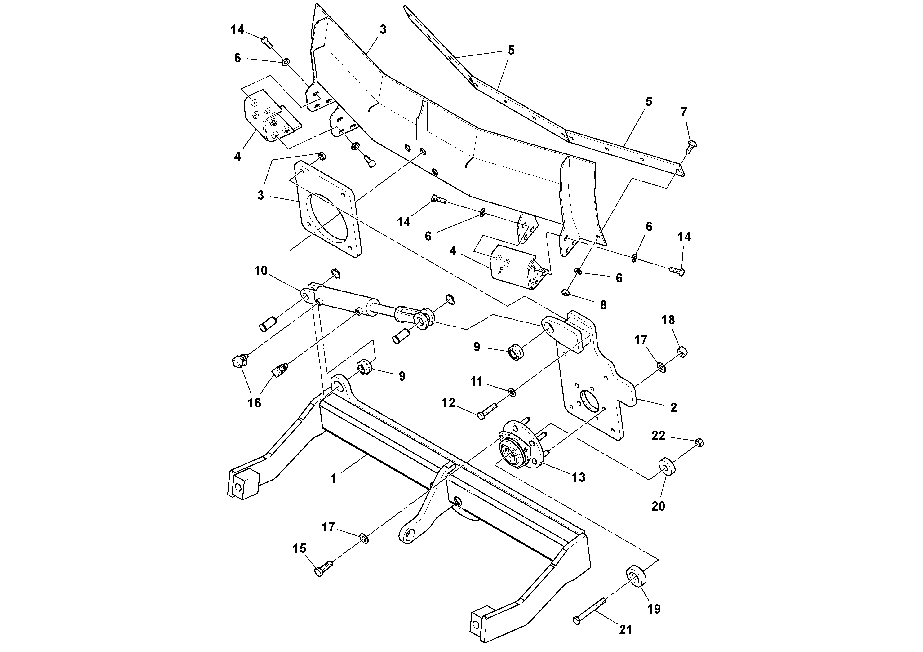 Схема запчастей Volvo SD25D/SD25F S/N 197379 - - 98229 Tilt Blade sub-assembly 