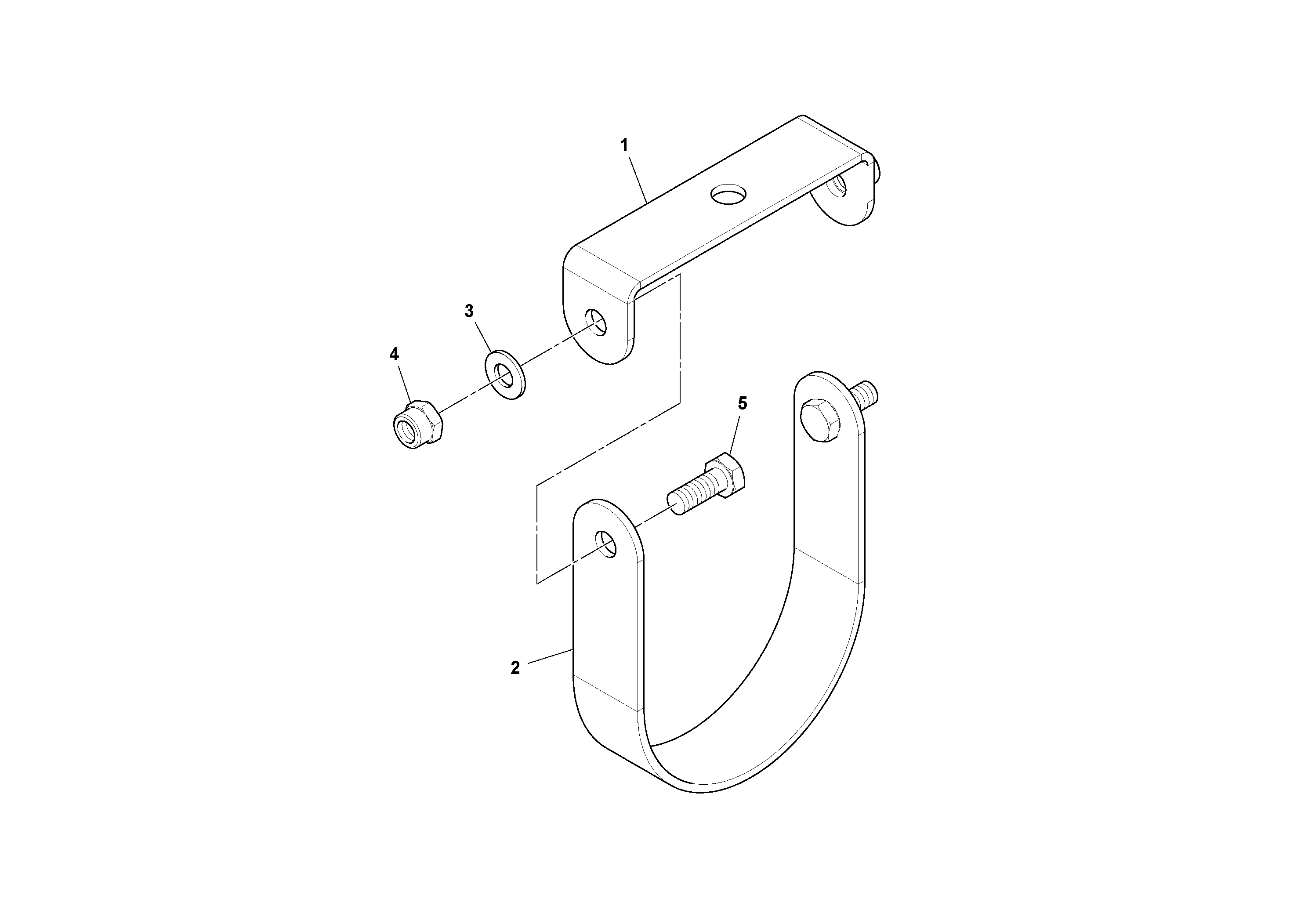 Схема запчастей Volvo SD45D/SD45F S/N 197409 - - 33555 Hanger Assembly 