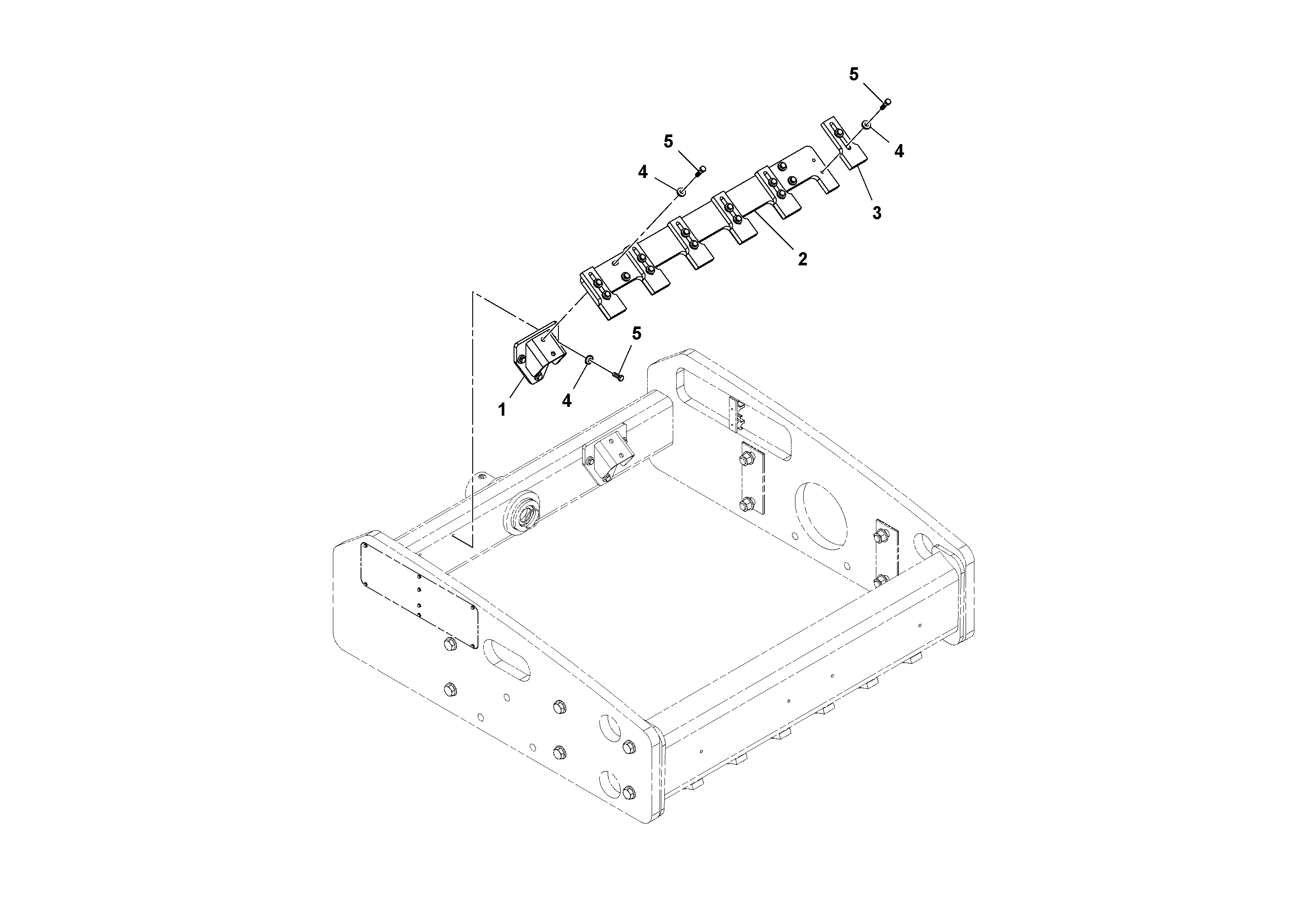 Схема запчастей Volvo SD45D/SD45F S/N 197409 - - 80730 Inside Scraper Installation 