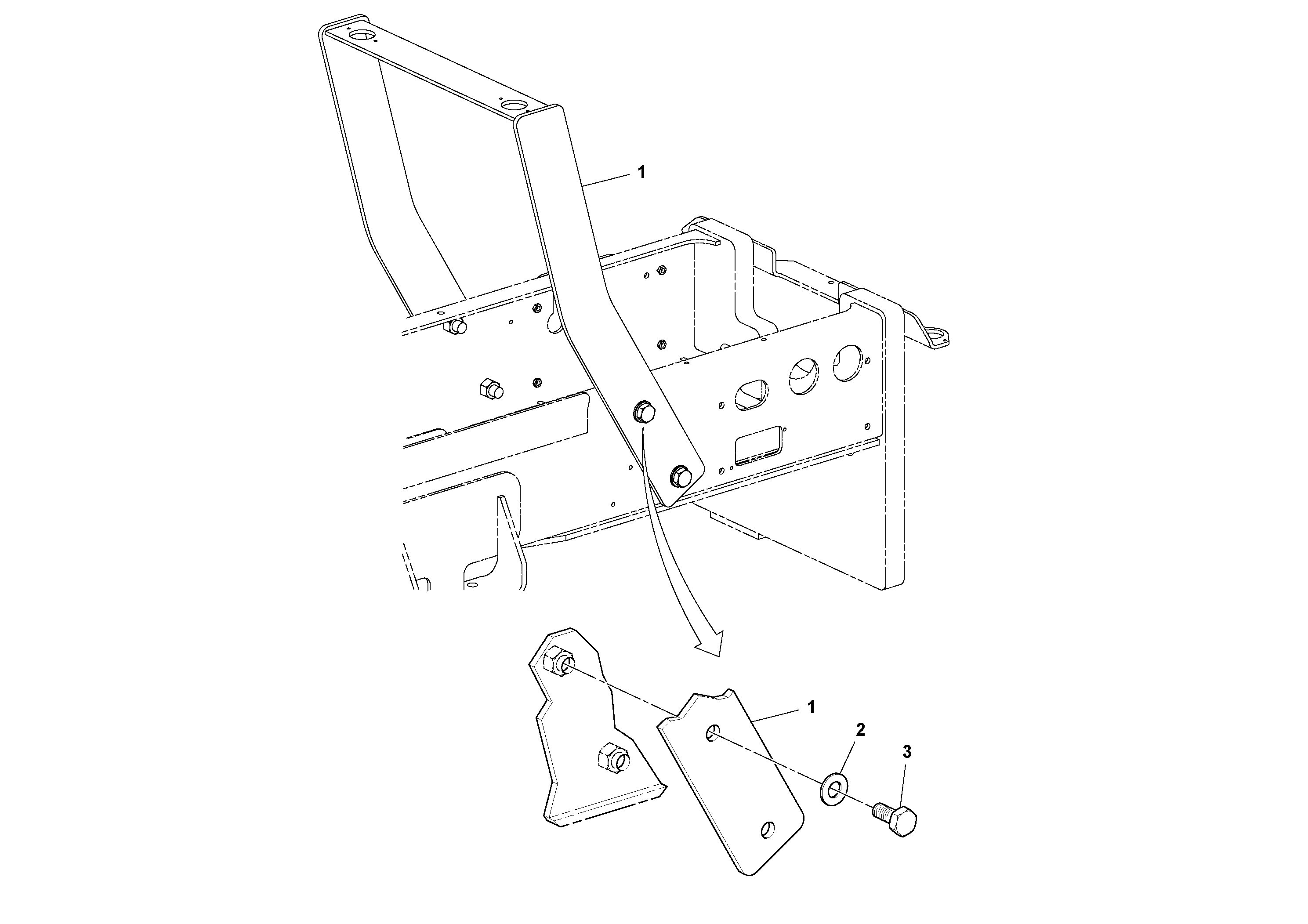 Схема запчастей Volvo SD45D/SD45F S/N 197409 - - 73994 No ROPS Installation 