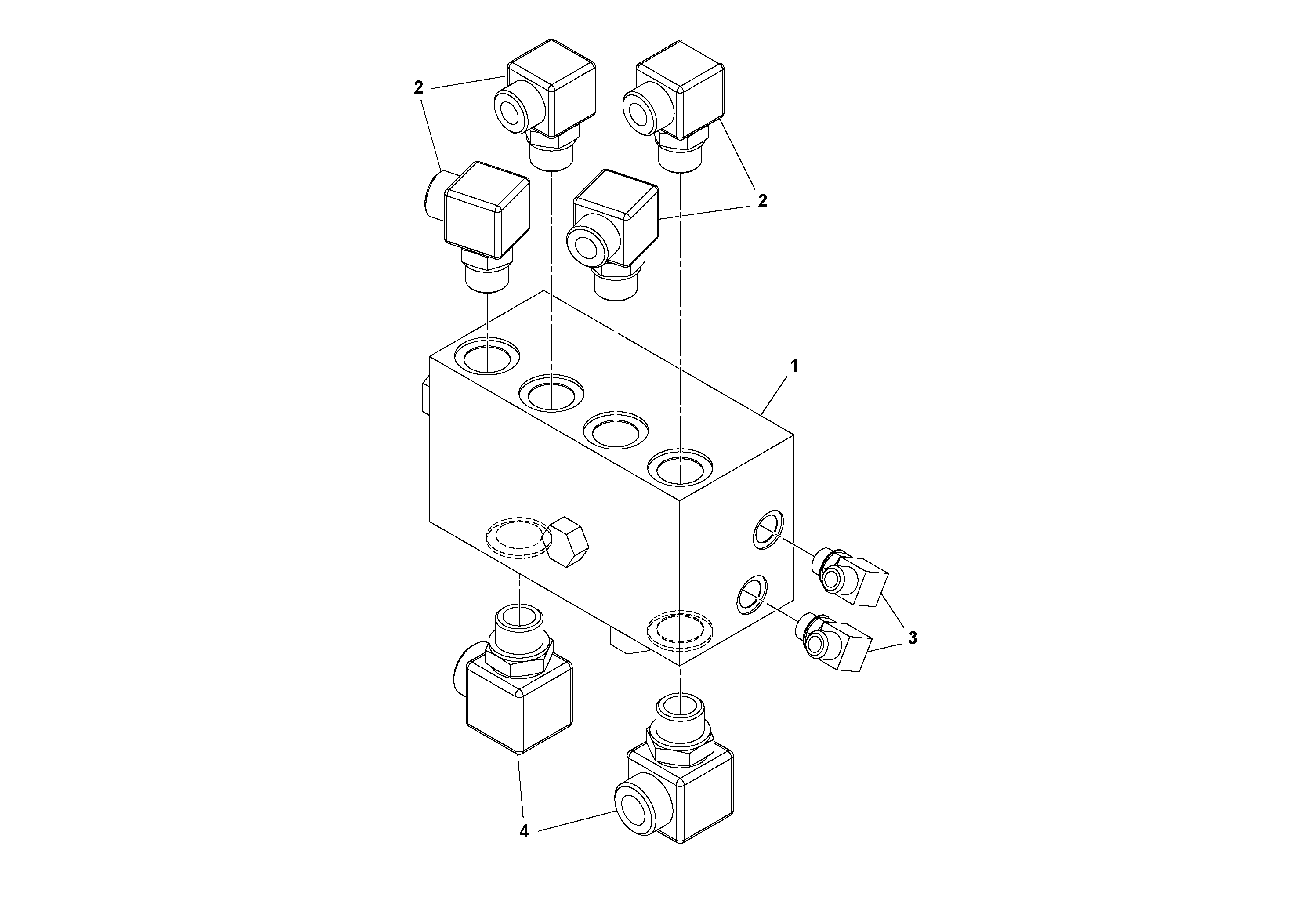 Схема запчастей Volvo SD45D/SD45F S/N 197409 - - 84582 Traction Valve Assembly 