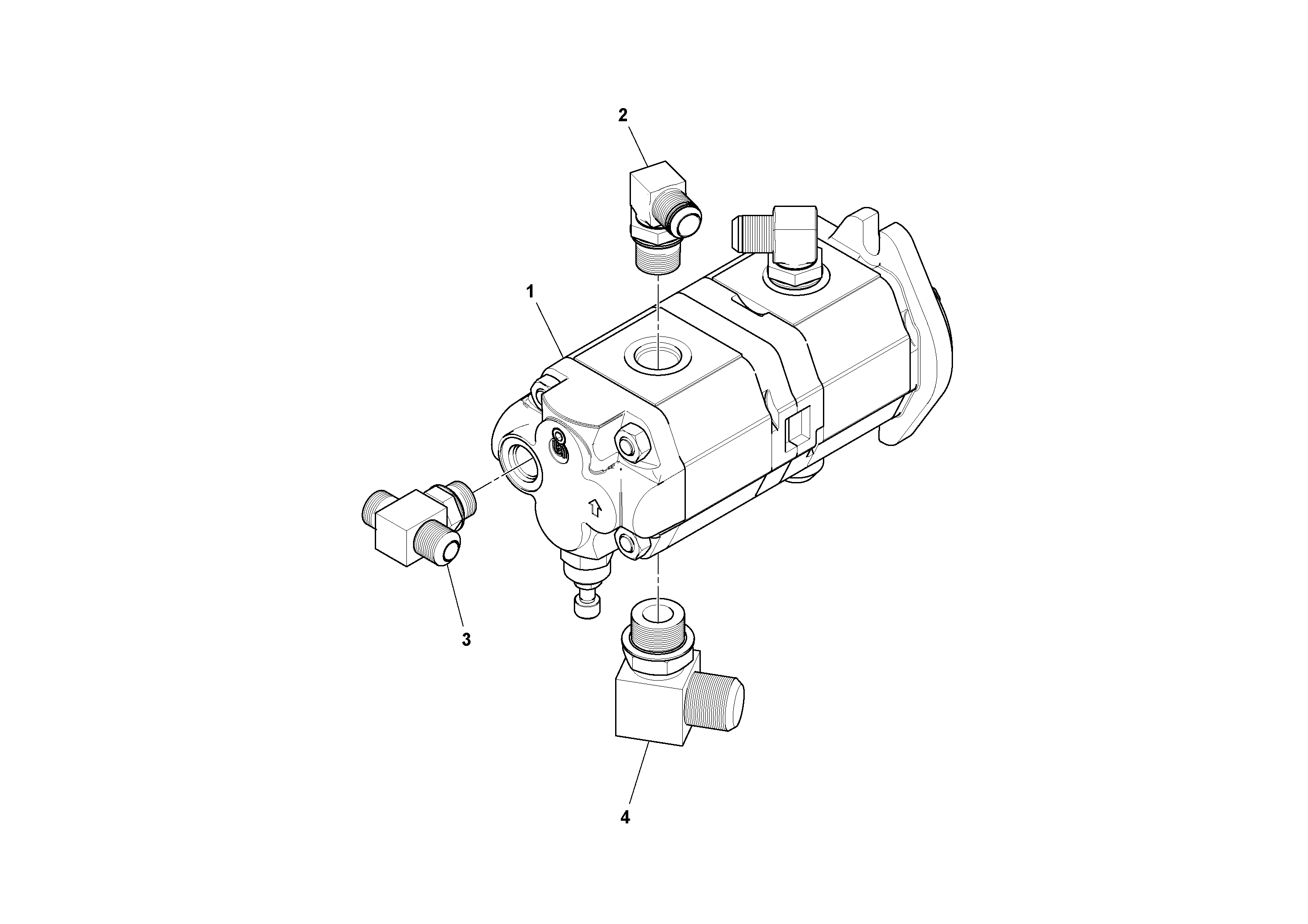 Схема запчастей Volvo SD45D/SD45F S/N 197409 - - 52458 Pump Assembly 