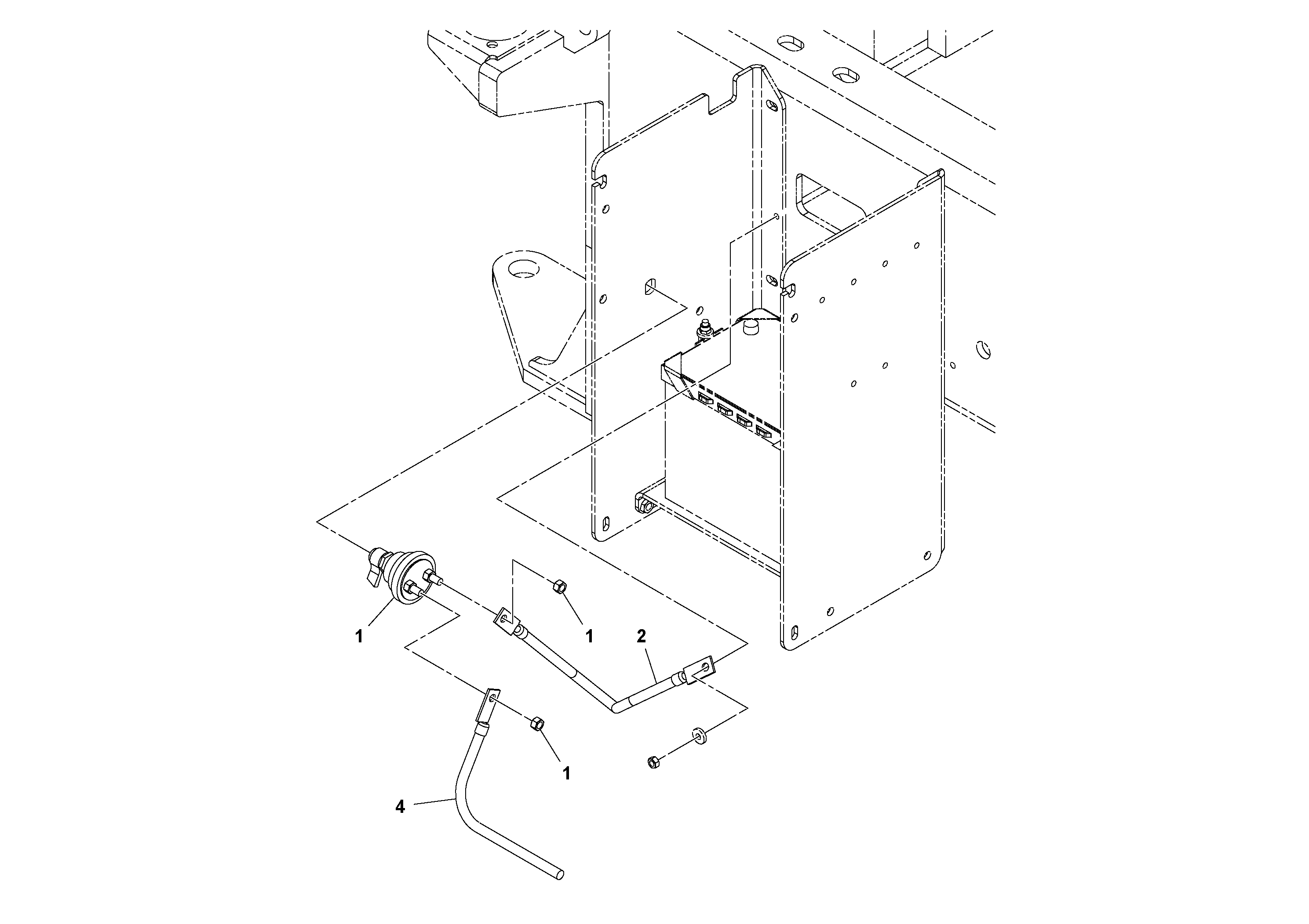 Схема запчастей Volvo SD45D/SD45F S/N 197409 - - 31899 Battery Master Switch Installation 