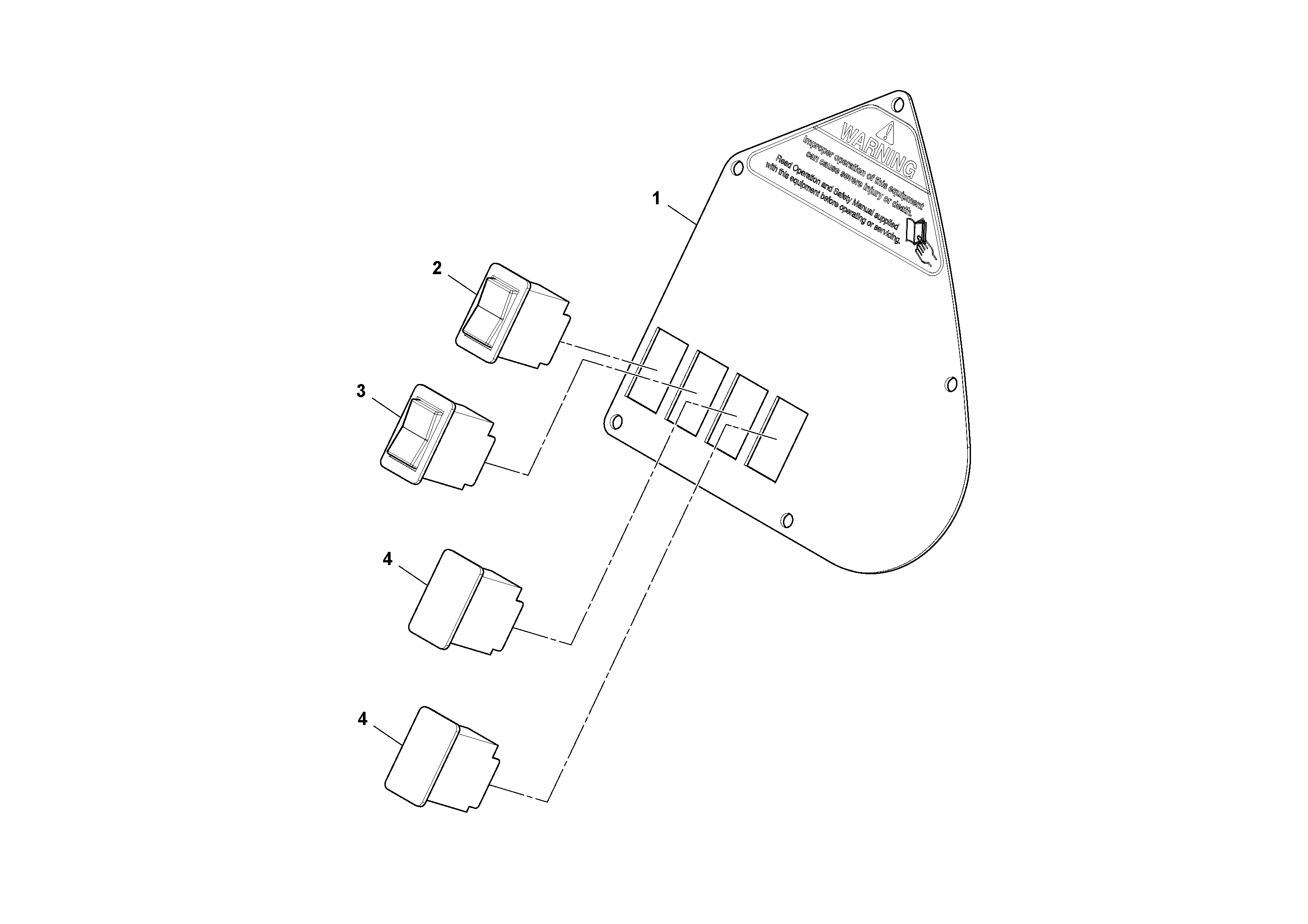 Схема запчастей Volvo SD45D/SD45F S/N 197409 - - 43553 Right Panel Aseembly 