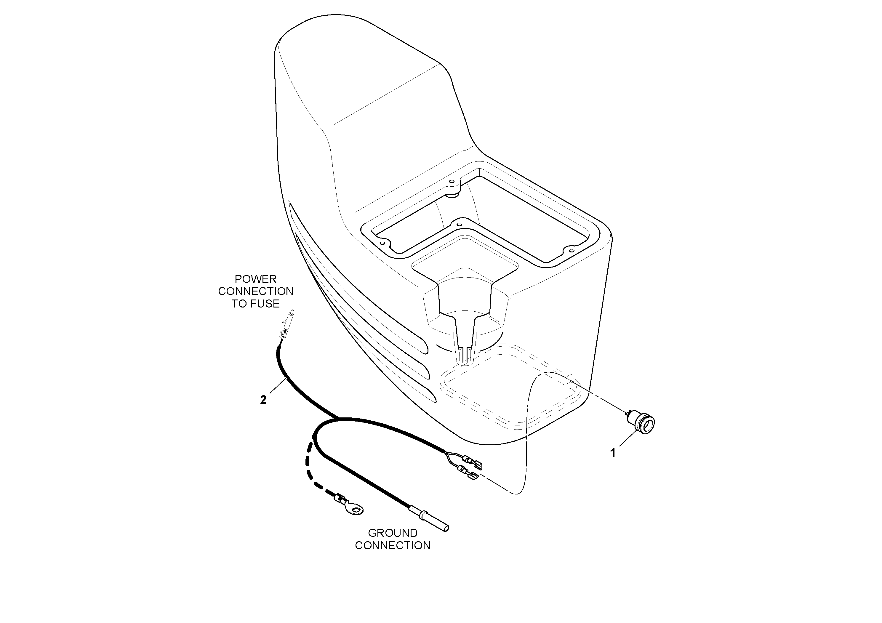 Схема запчастей Volvo SD45D/SD45F S/N 197409 - - 75261 Power Socket Installation 