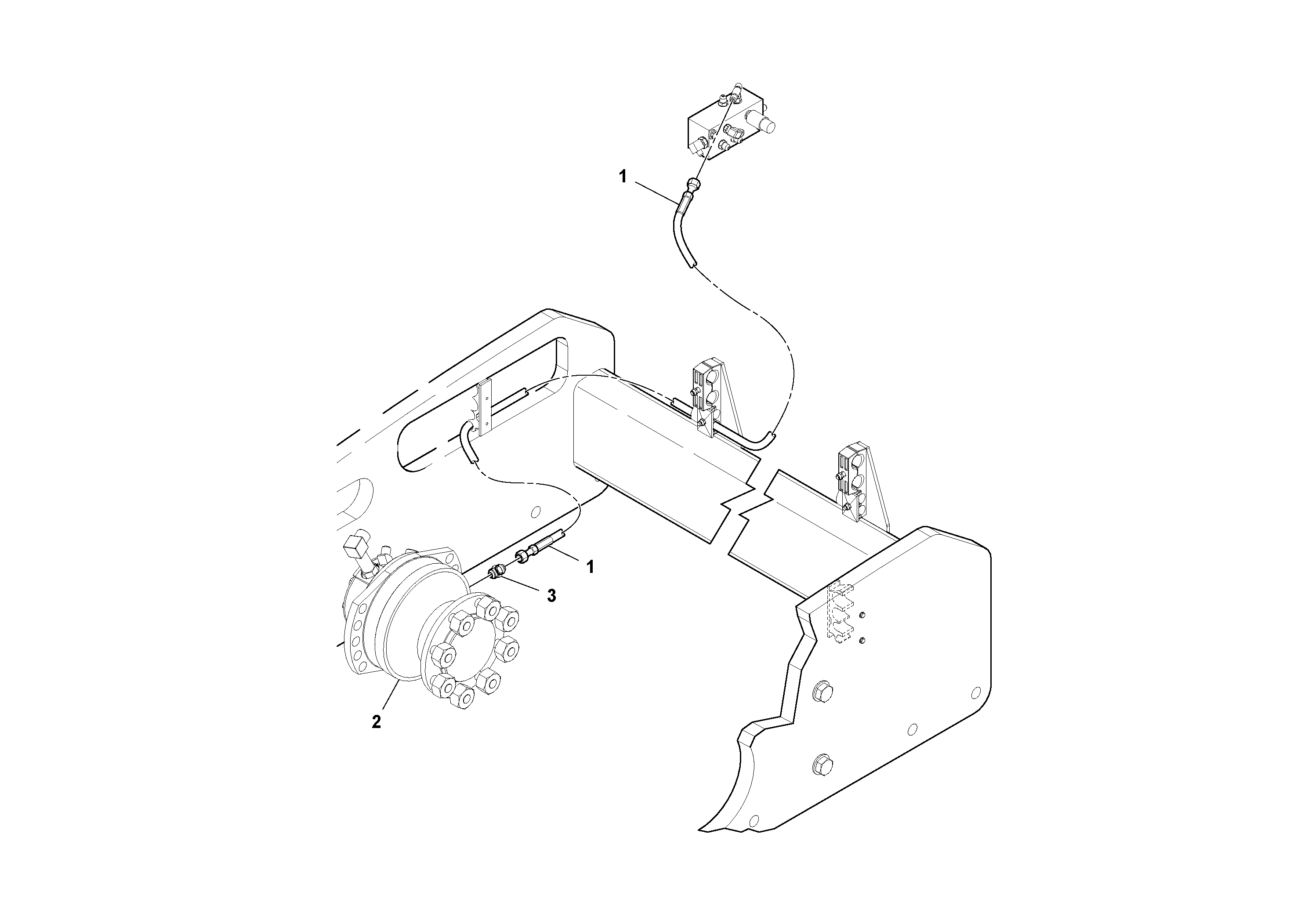 Схема запчастей Volvo SD45D/SD45F S/N 197409 - - 94419 Brake Kit Installation 
