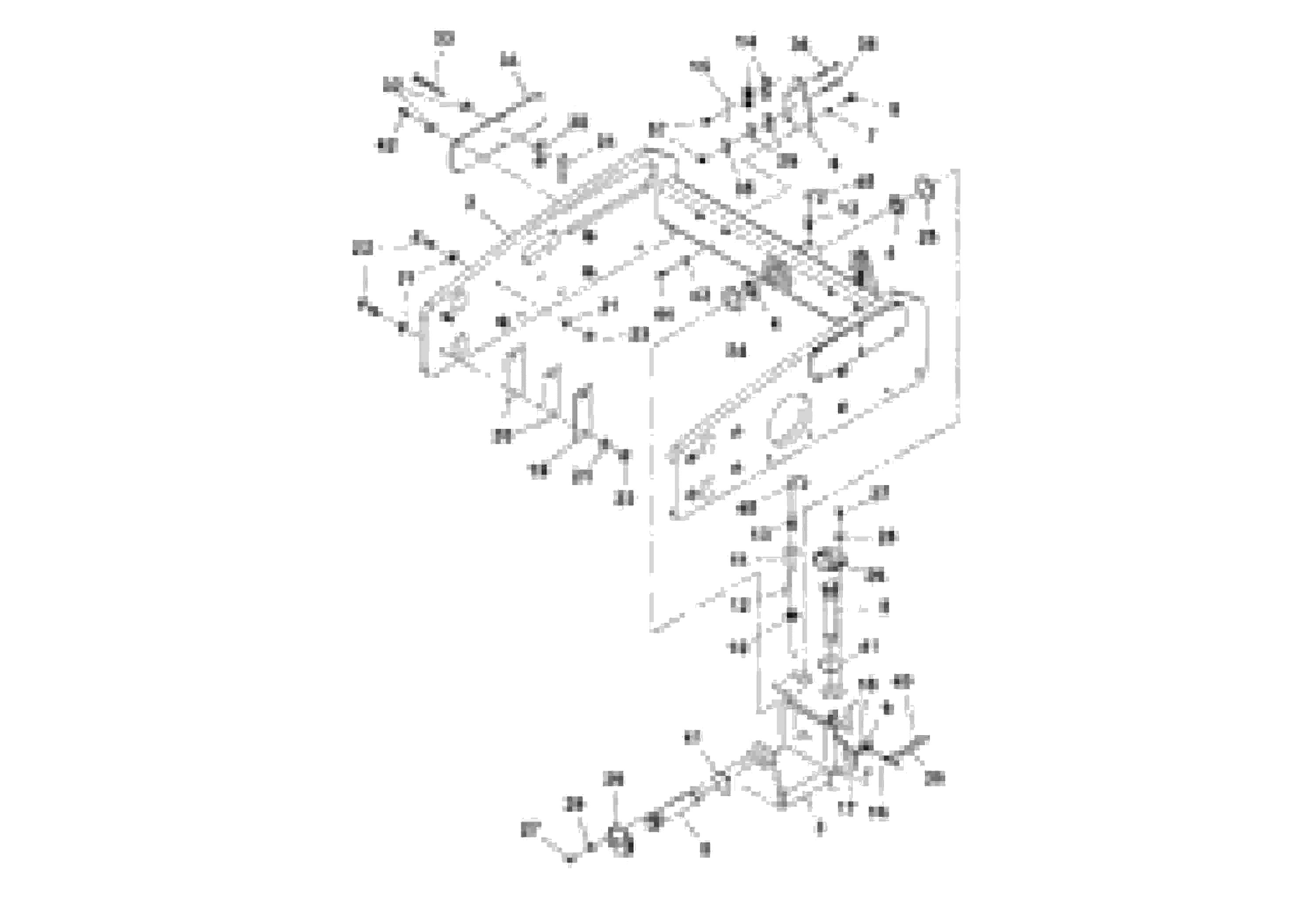 Схема запчастей Volvo SD45D/SD45F S/N 197409 - - 33554 Front Frame Installation 