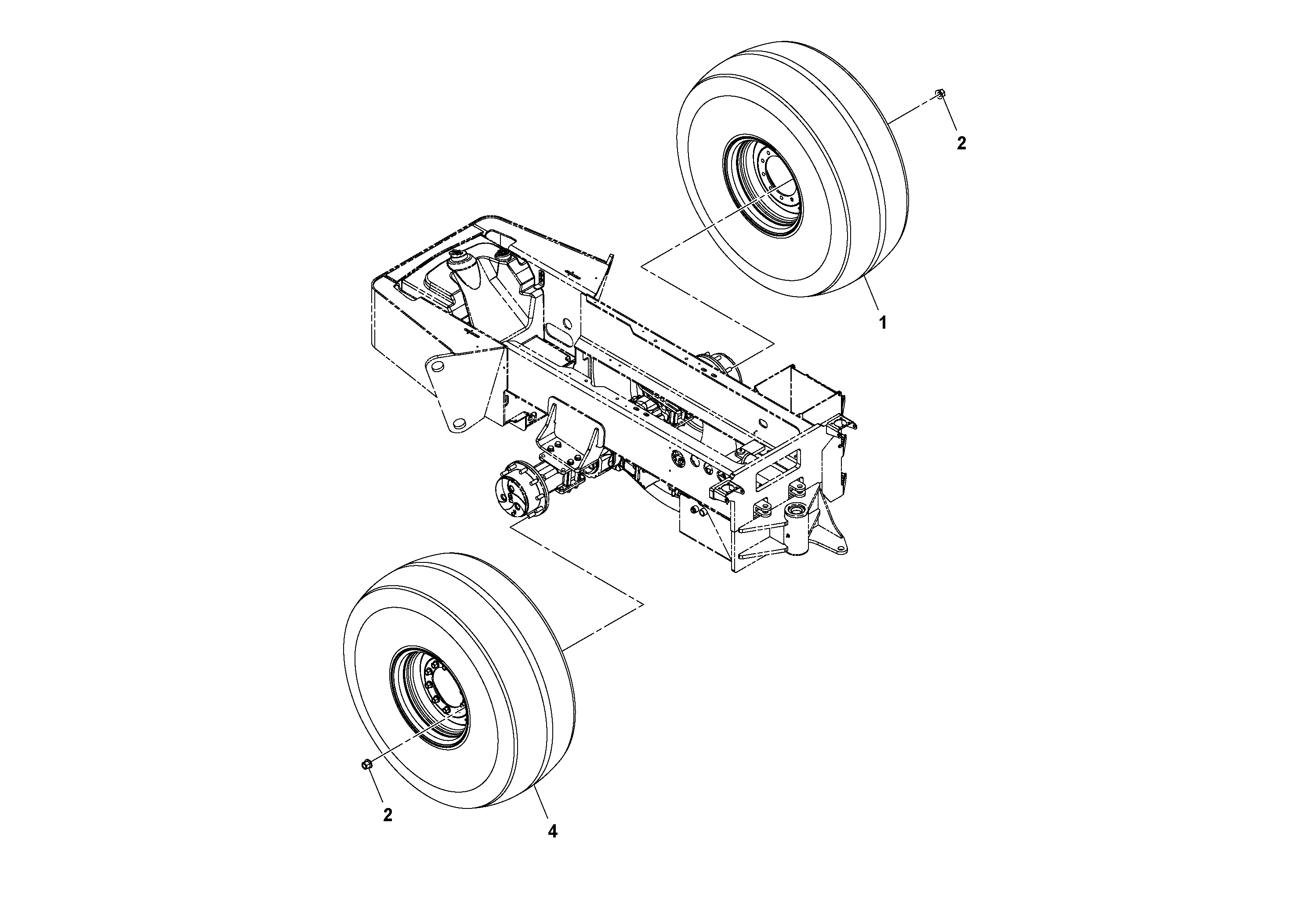 Схема запчастей Volvo SD70D/SD70F/SD77DX/SD77F S/N 197387- - 90984 Tire and Wheel Assembly 