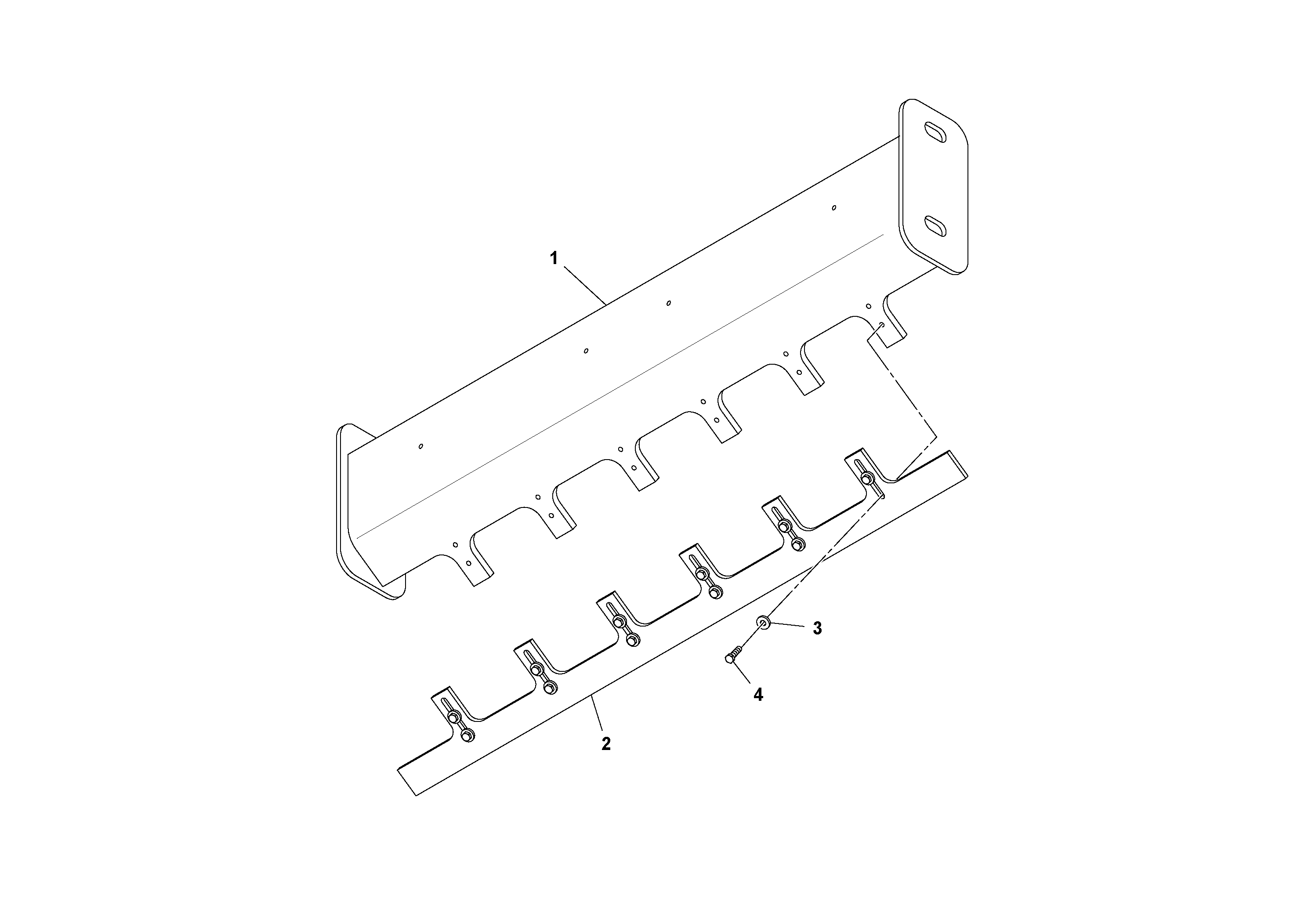 Схема запчастей Volvo SD70D/SD70F/SD77DX/SD77F S/N 197387- - 86804 Smooth Scraper Installation 