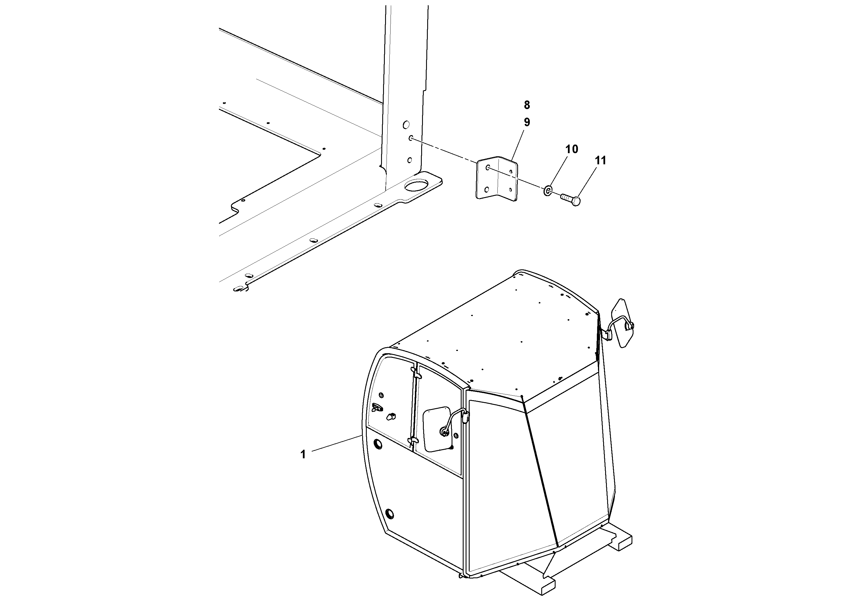 Схема запчастей Volvo SD70D/SD70F/SD77DX/SD77F S/N 197387- - 88923 Containerized Cab 
