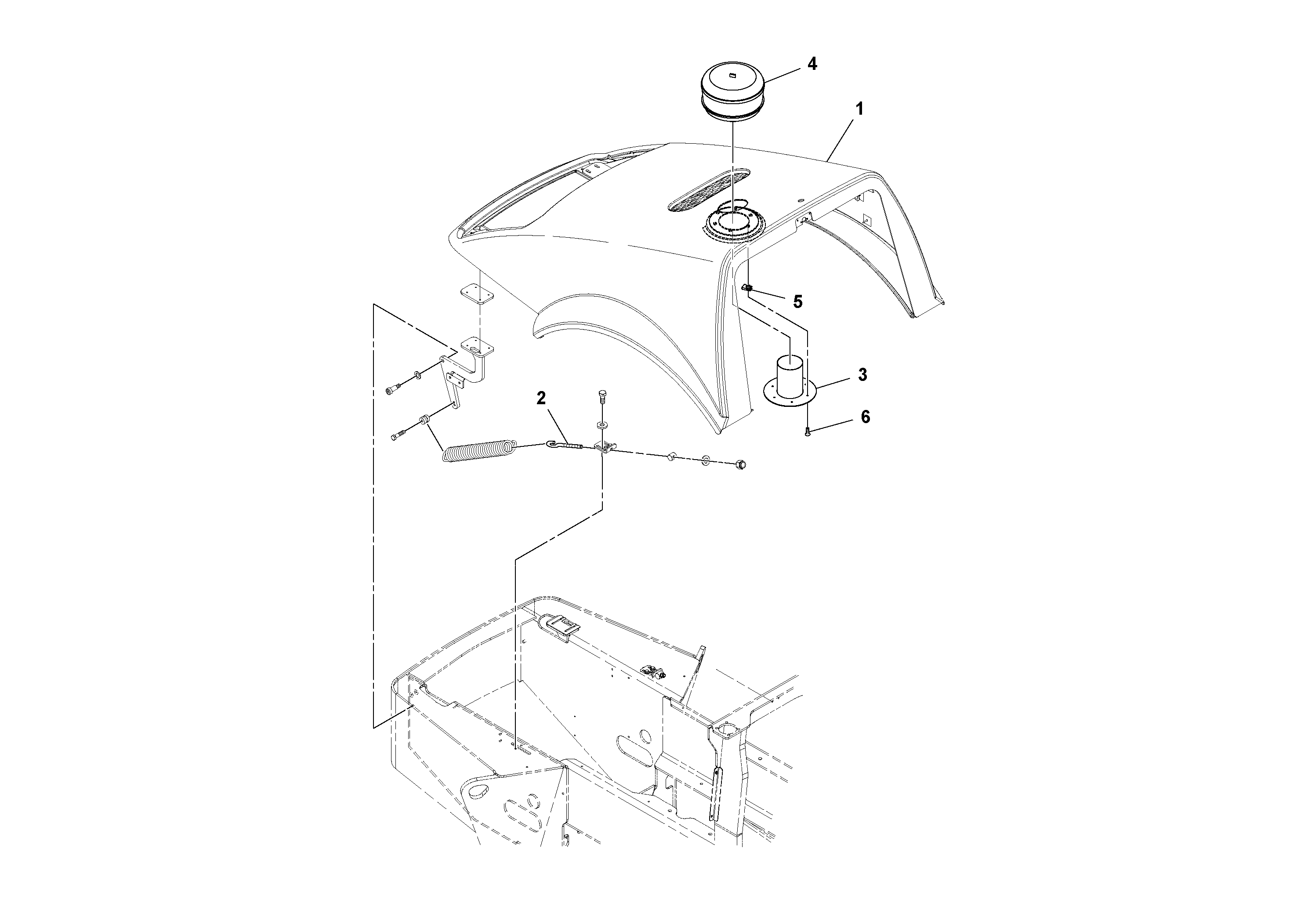 Схема запчастей Volvo SD70D/SD70F/SD77DX/SD77F S/N 197387- - 90422 Hood Sound Kit W/ Foam & Pre-cleaner Installation 