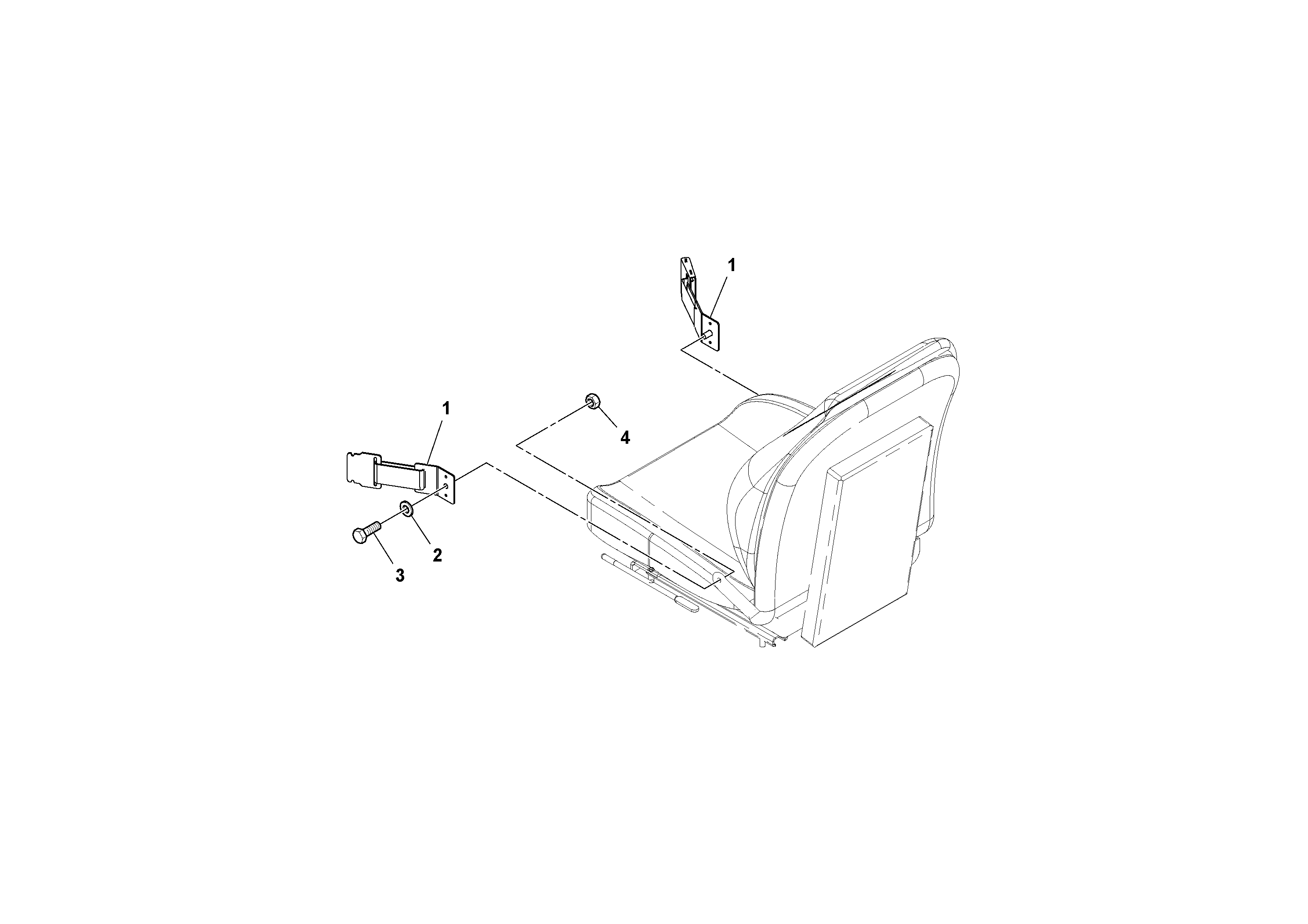Схема запчастей Volvo SD70D/SD70F/SD77DX/SD77F S/N 197387- - 100409 Seat Belt 