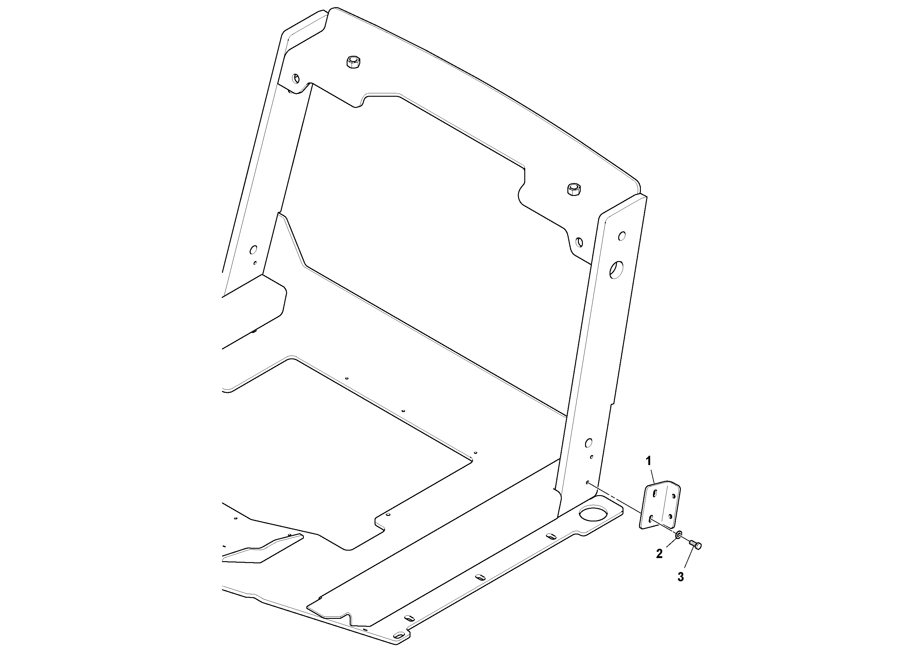 Схема запчастей Volvo SD70D/SD70F/SD77DX/SD77F S/N 197387- - 93723 ROPS Ship Loose 