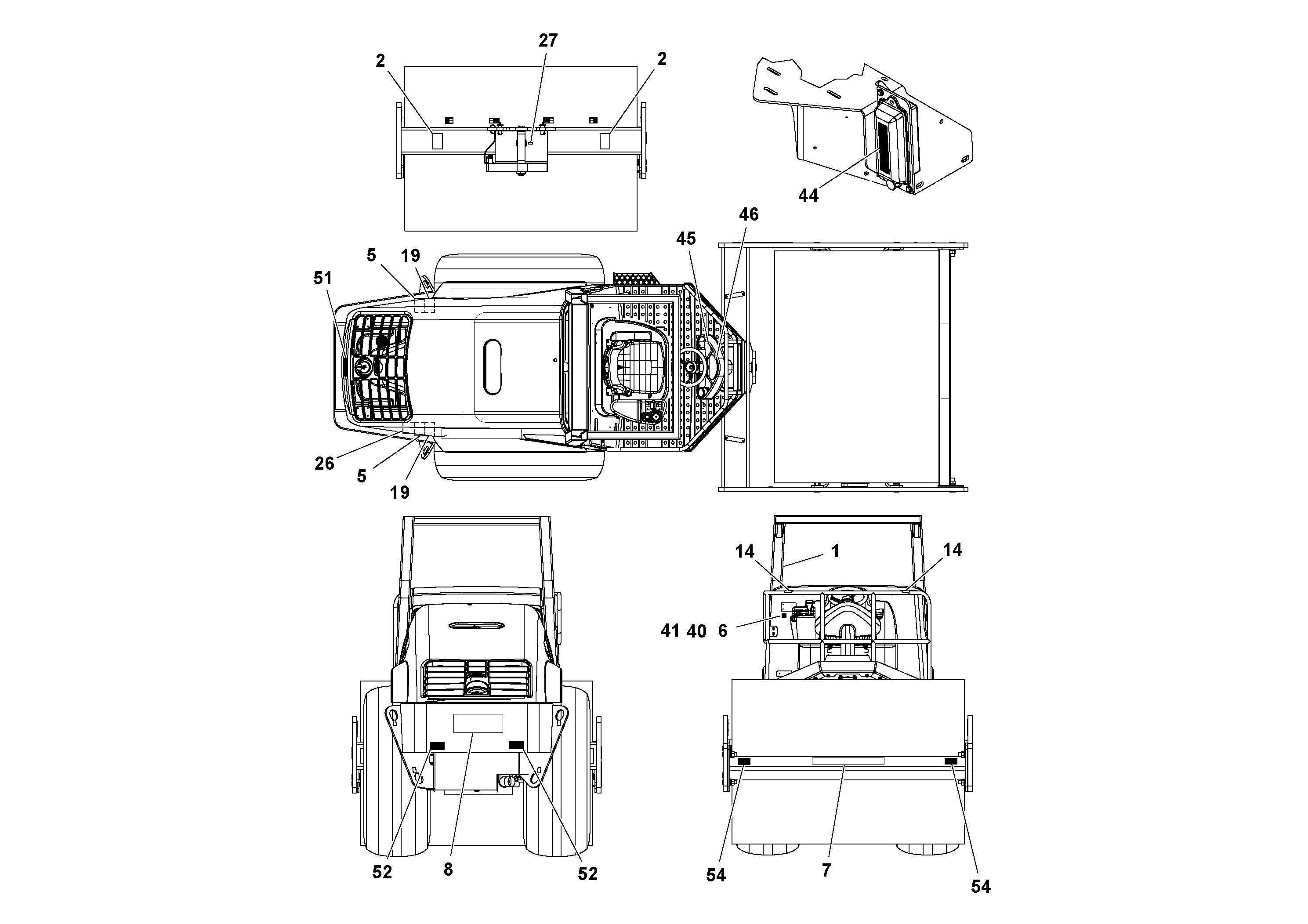 Схема запчастей Volvo SD70D/SD70F/SD77DX/SD77F S/N 197387- - 50763 Decal Installation 