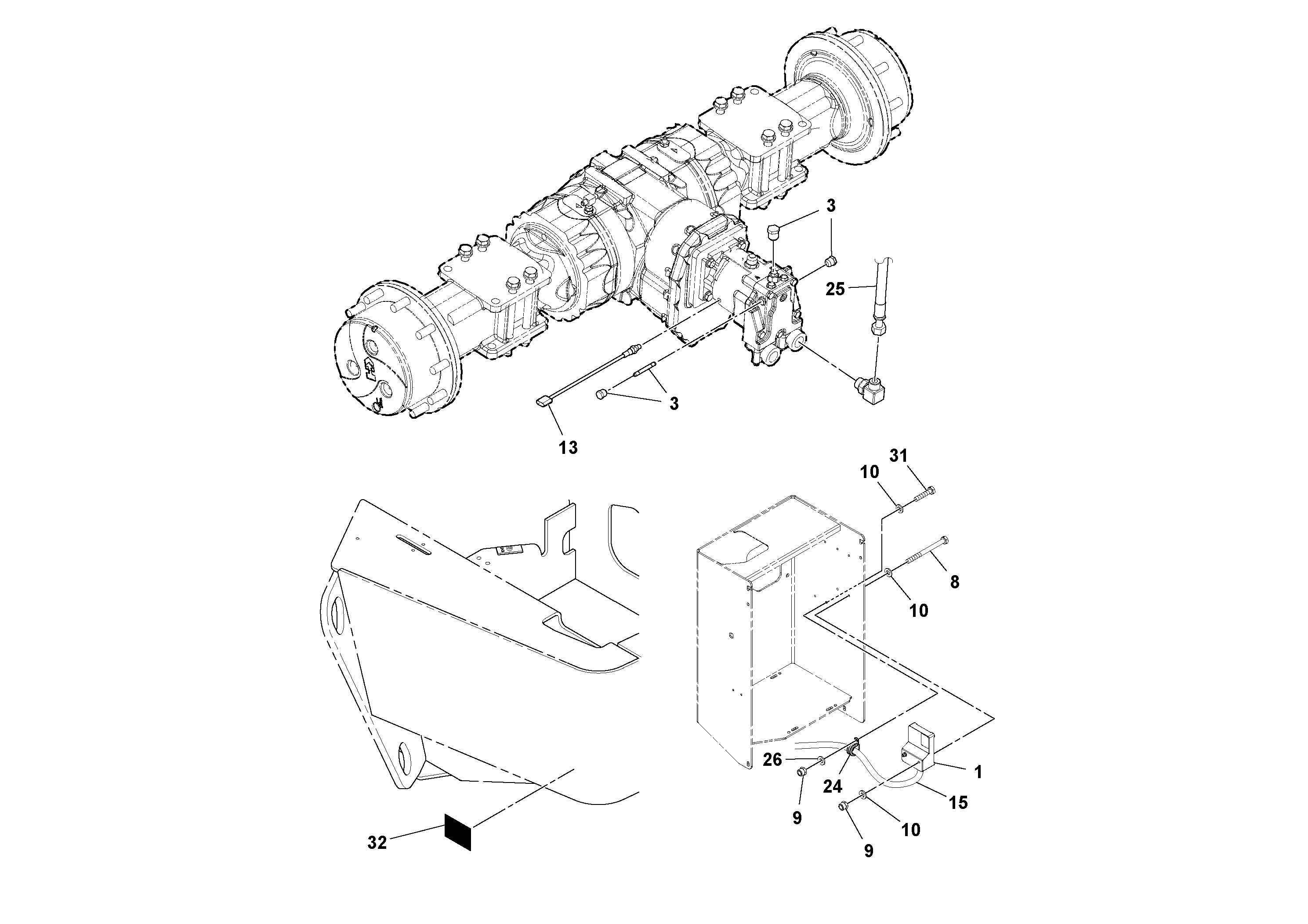 Схема запчастей Volvo SD70D/SD70F/SD77DX/SD77F S/N 197387- - 48845 Traction Enhancement Installation 