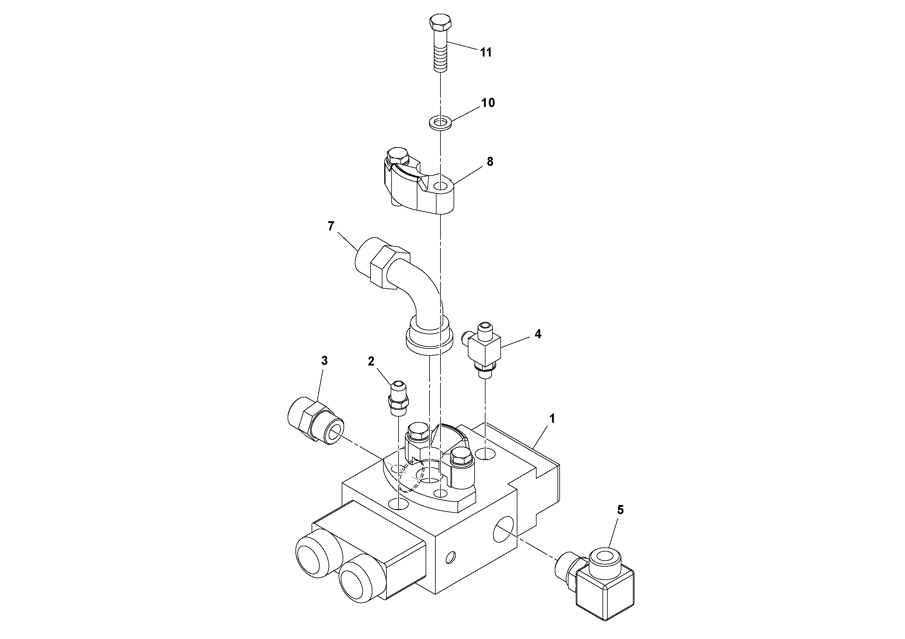 Схема запчастей Volvo SD70D/SD70F/SD77DX/SD77F S/N 197387- - 89926 Traction Control Valve Assembly 