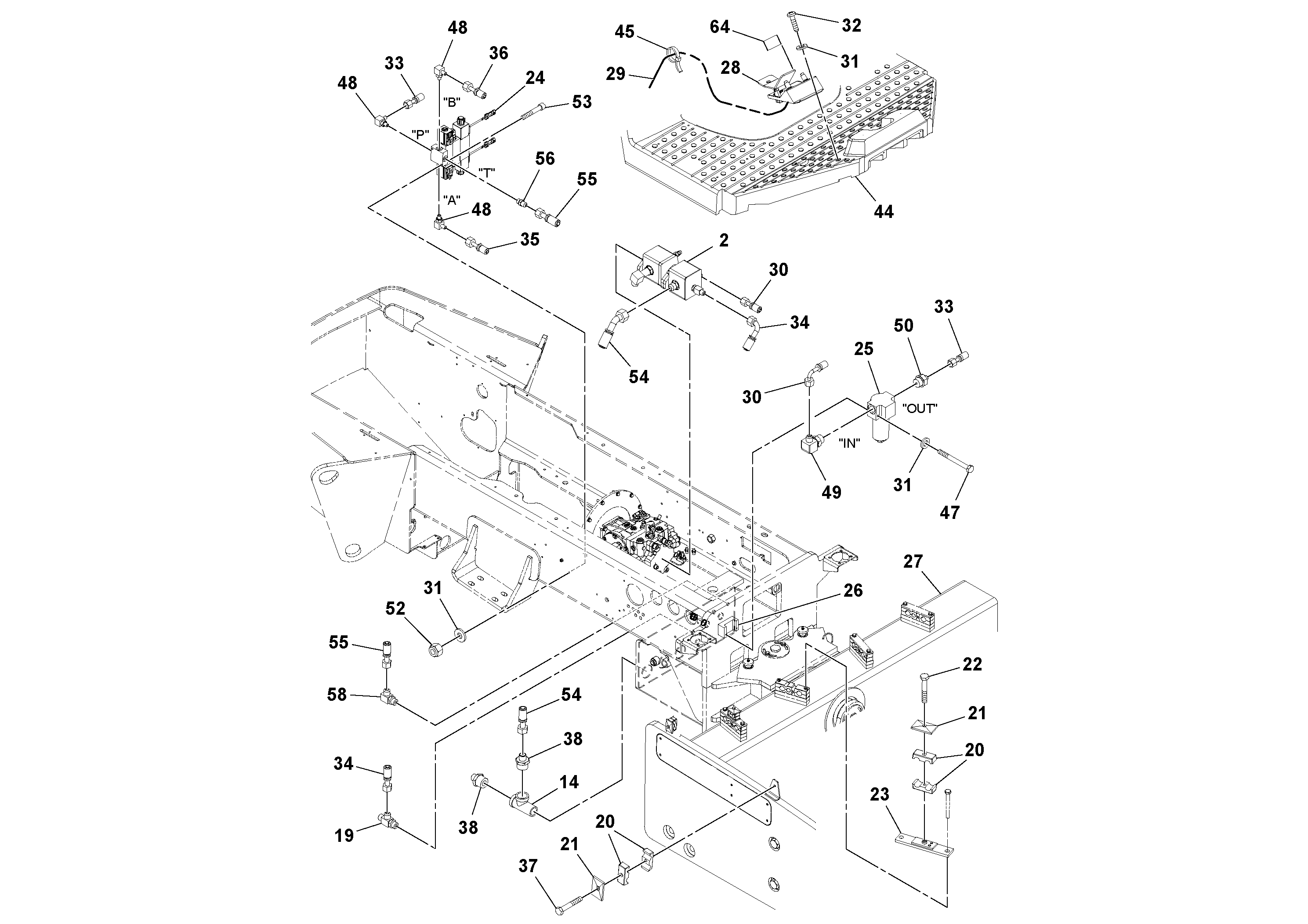 Схема запчастей Volvo SD70D/SD70F/SD77DX/SD77F S/N 197387- - 100981 Strike-off Blade Installation 