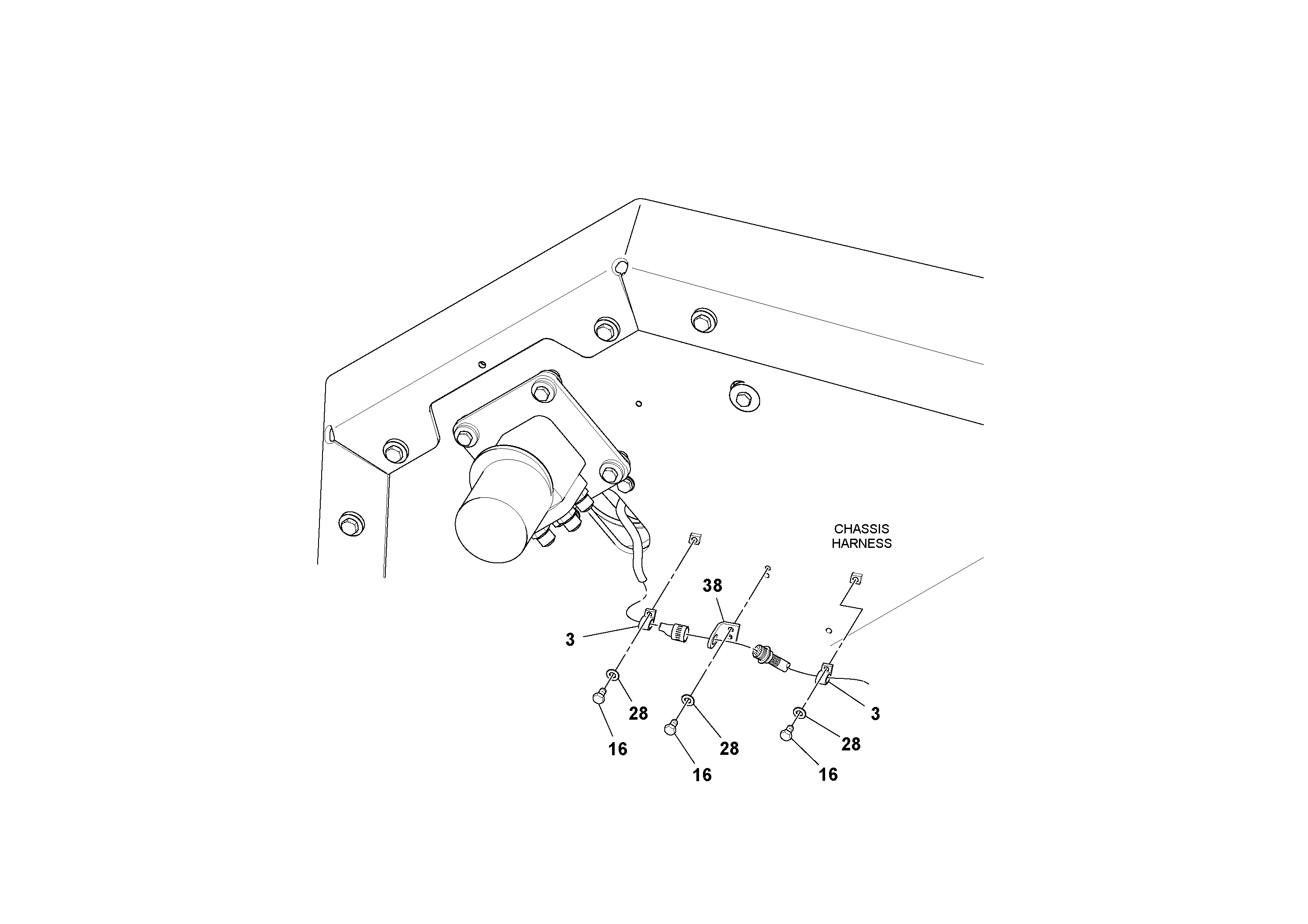 Схема запчастей Volvo SD70D/SD70F/SD77DX/SD77F S/N 197387- - 37425 Cable Harness Installation 
