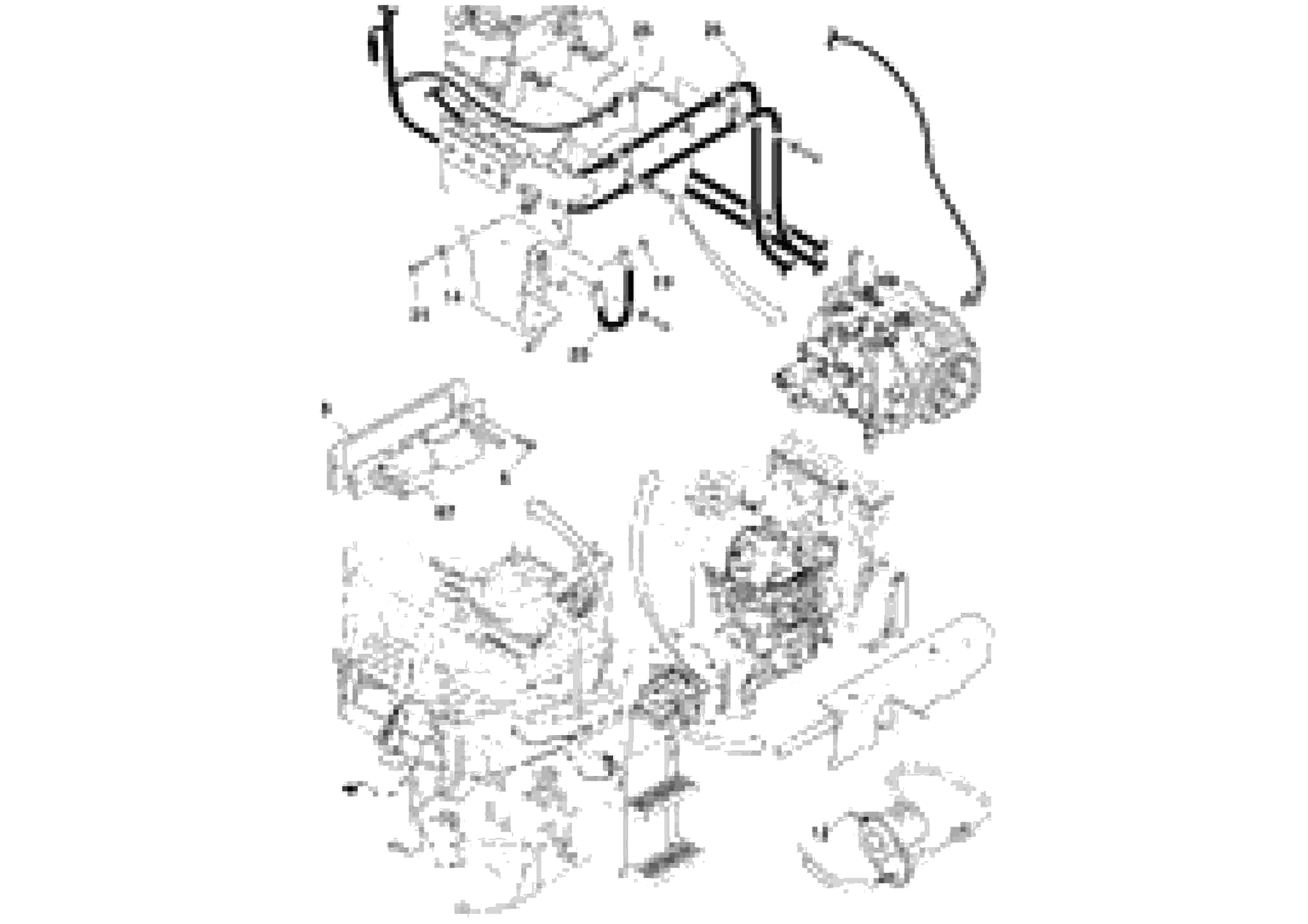 Схема запчастей Volvo SD70D/SD70F/SD77DX/SD77F S/N 197387- - 40376 Cable Harness Installation 