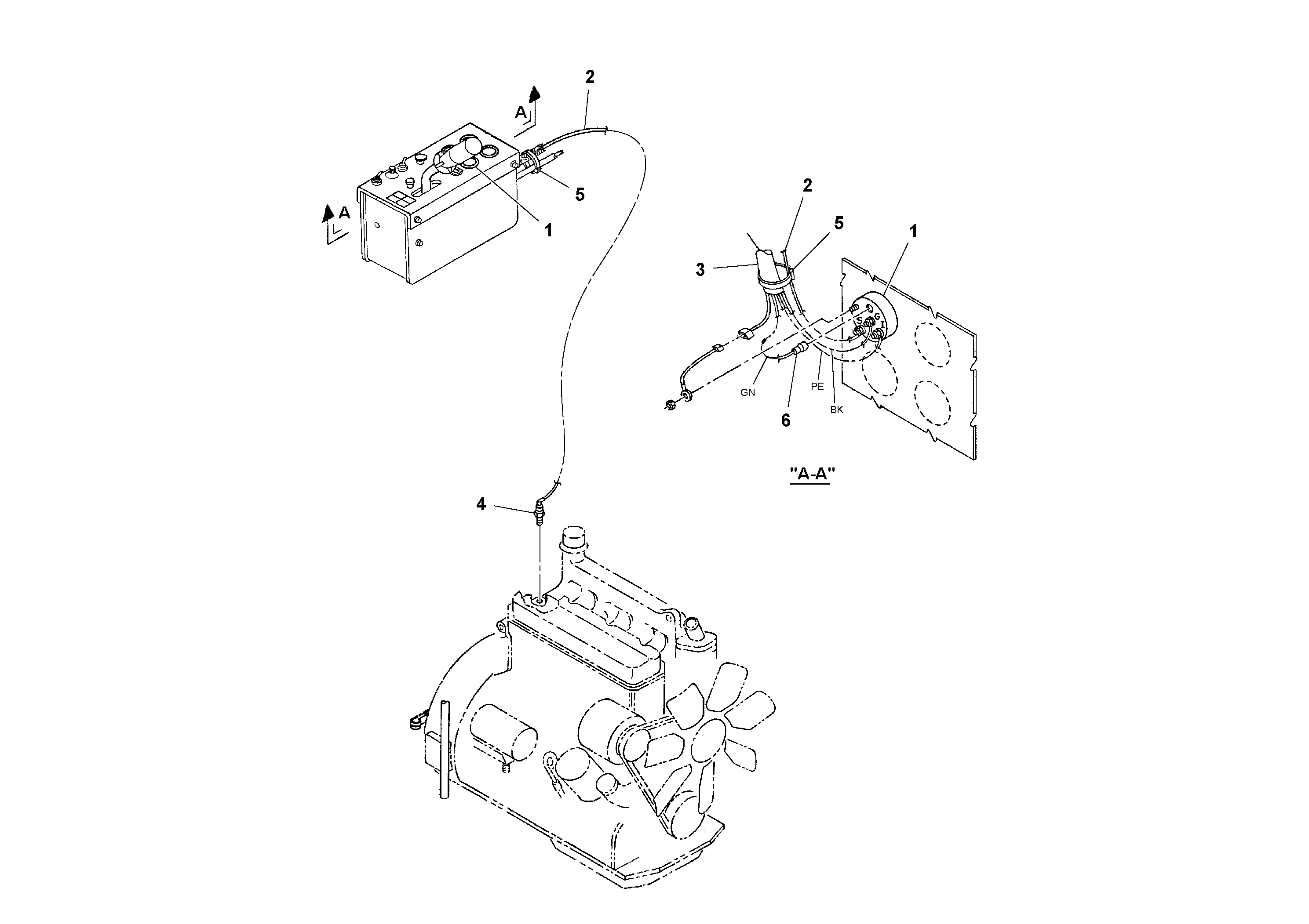 Схема запчастей Volvo SD70D/SD70F/SD77DX/SD77F S/N 197387- - 86789 Water Temperature 