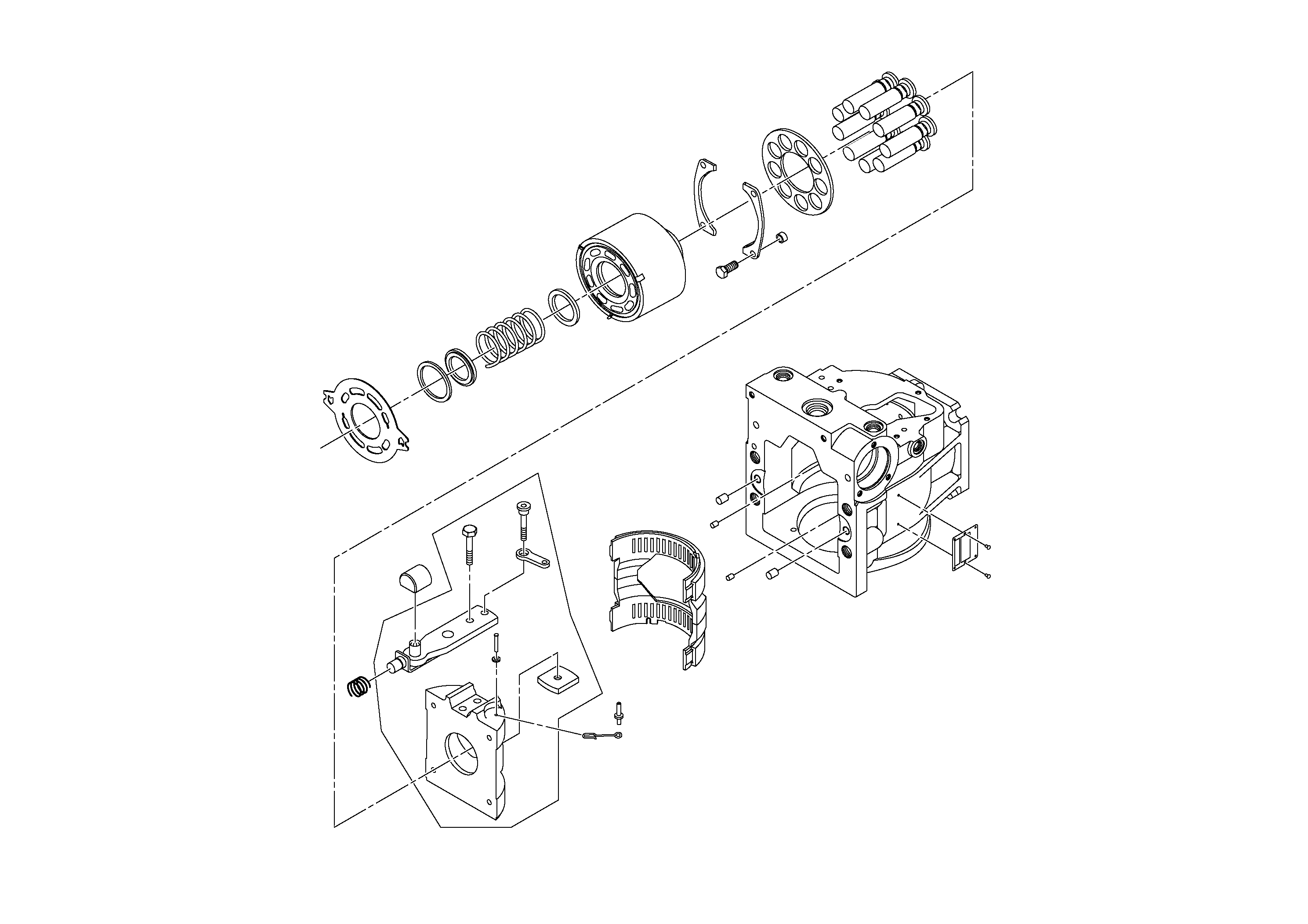 Схема запчастей Volvo SD100C S/N 198060 - - 52311 Propulsion Pump 