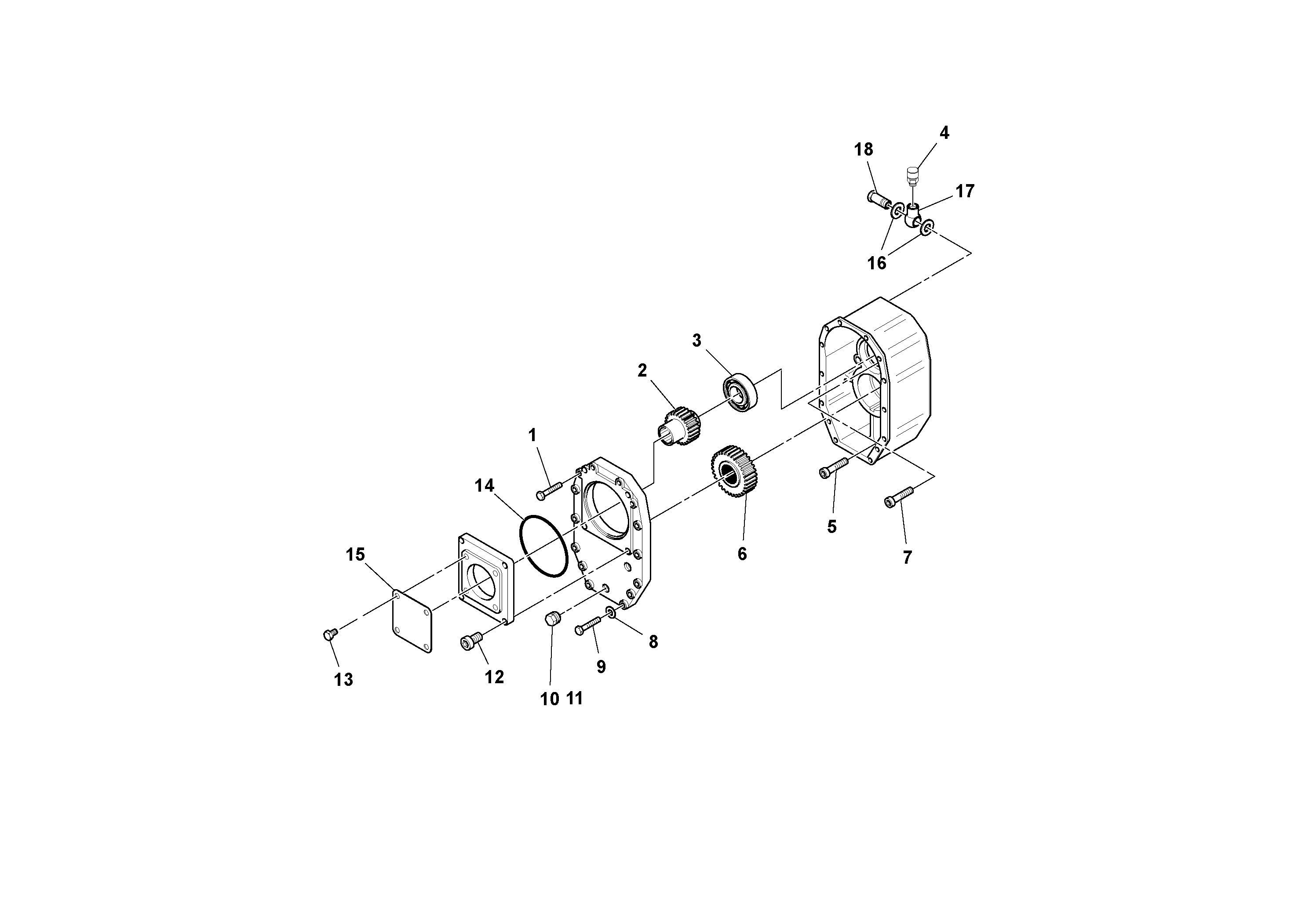 Схема запчастей Volvo SD100C S/N 198060 - - 52313 Мост (ось) 