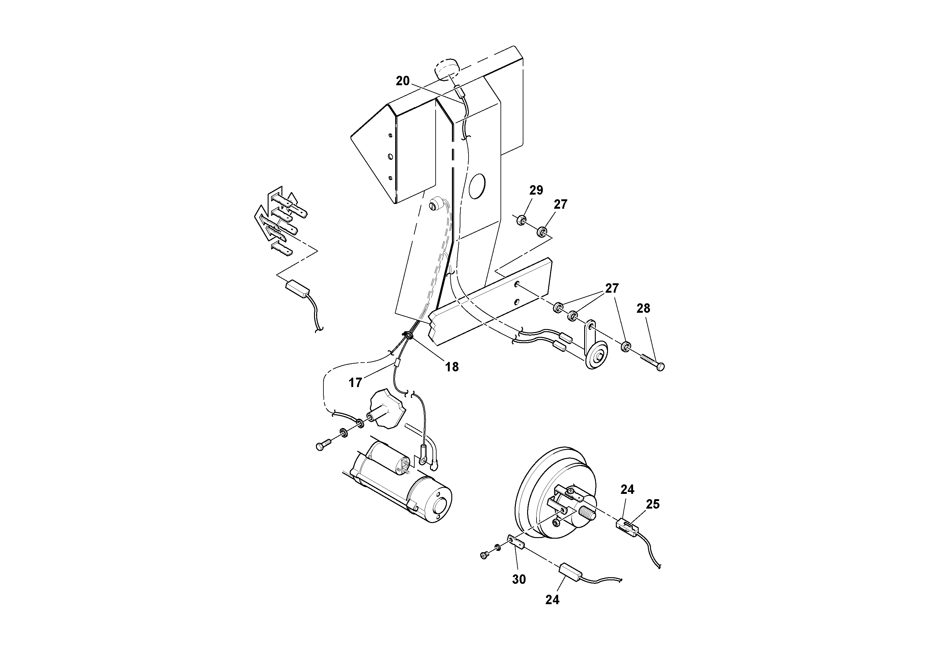 Схема запчастей Volvo SD100C S/N 198060 - - 47399 Cab Installation 