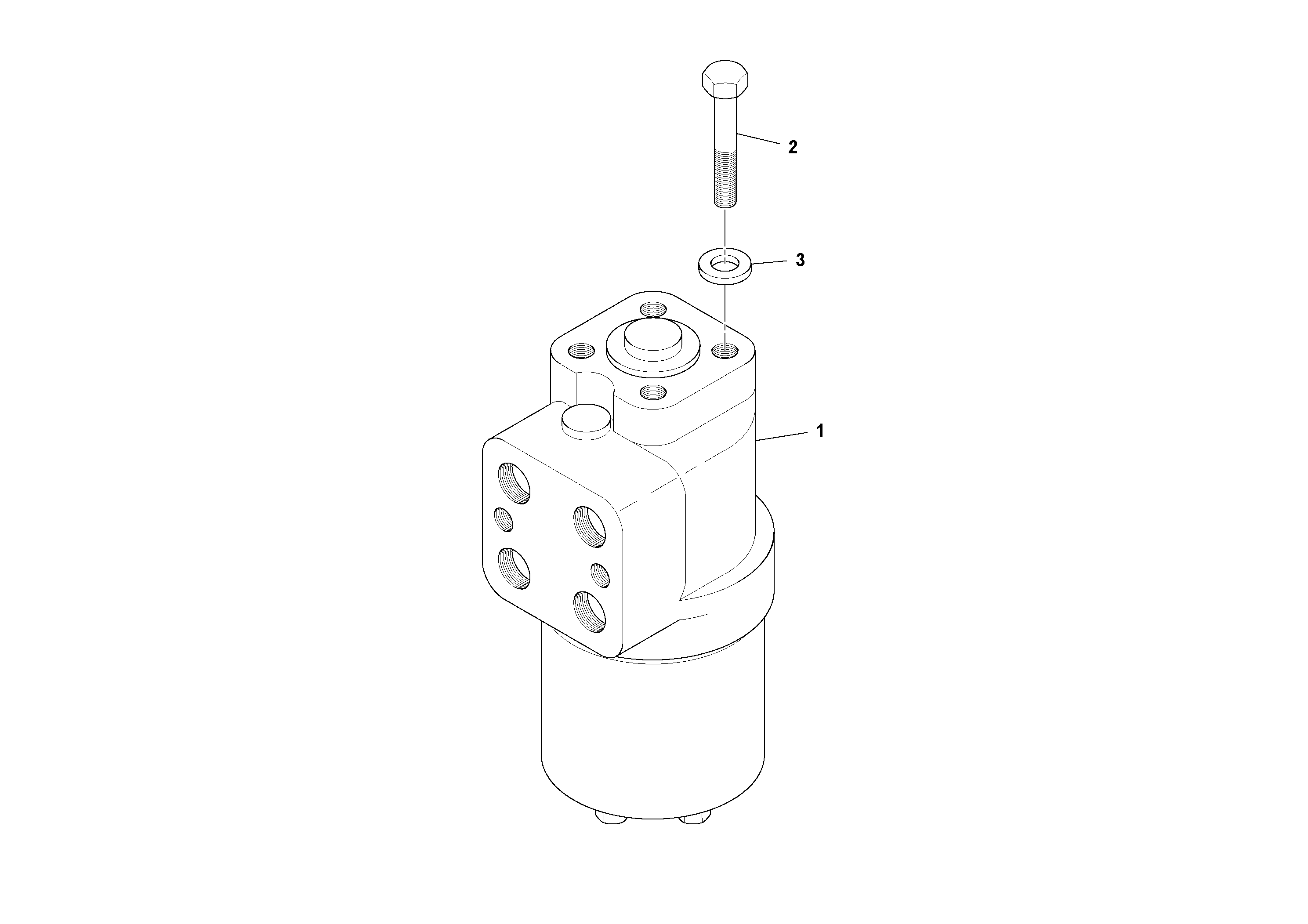 Схема запчастей Volvo SD100C S/N 198060 - - 67729 Steering Valve Assembly 