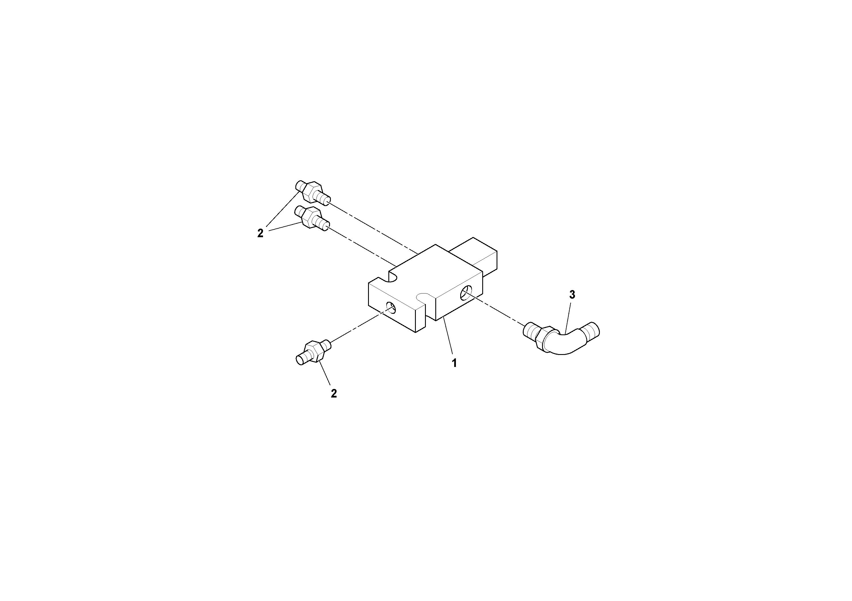 Схема запчастей Volvo SD100C S/N 198060 - - 68366 Two-speed Solenoid Valve Assembly 