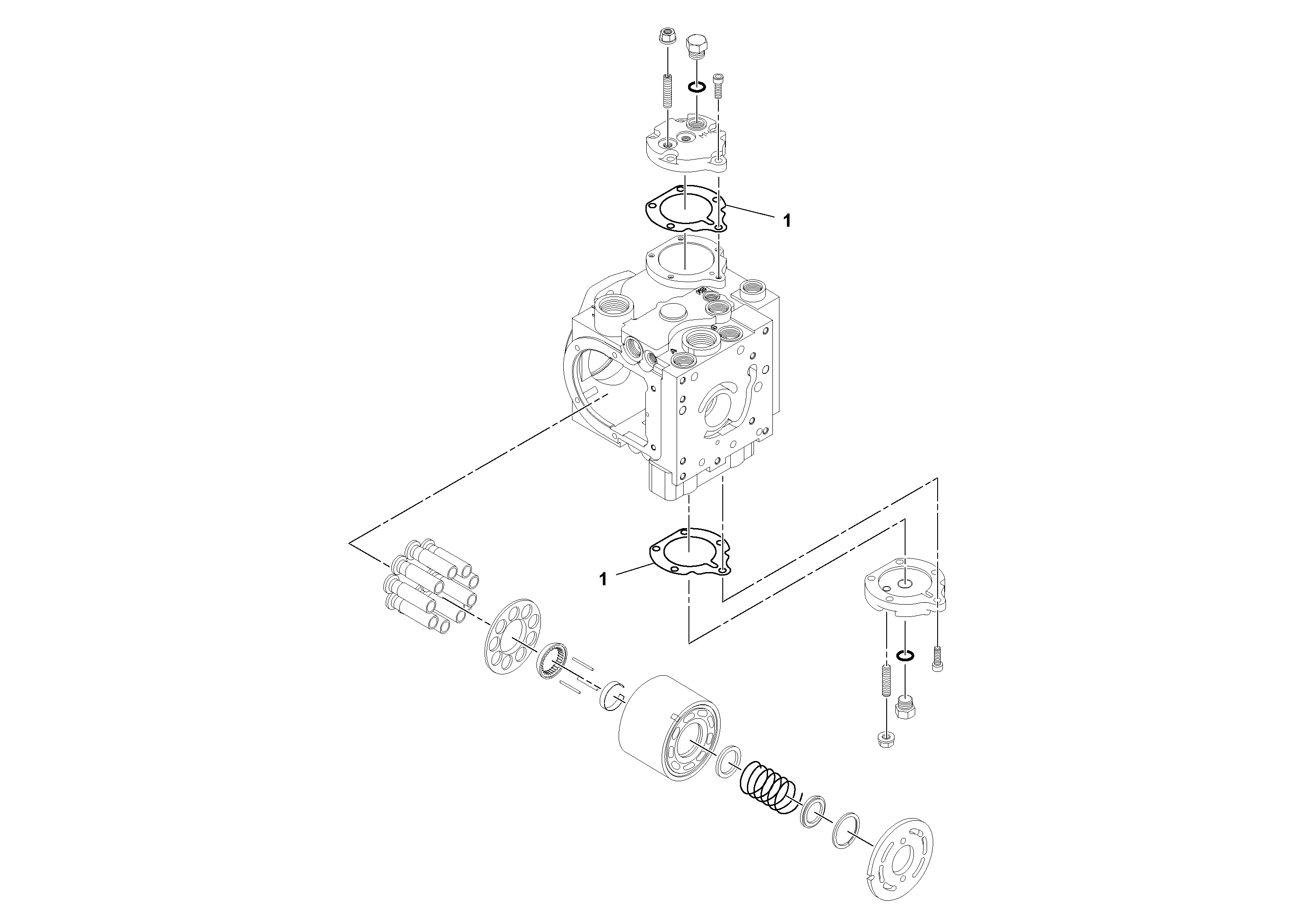 Схема запчастей Volvo SD100C S/N 198060 - - 98270 Vibration Pump 