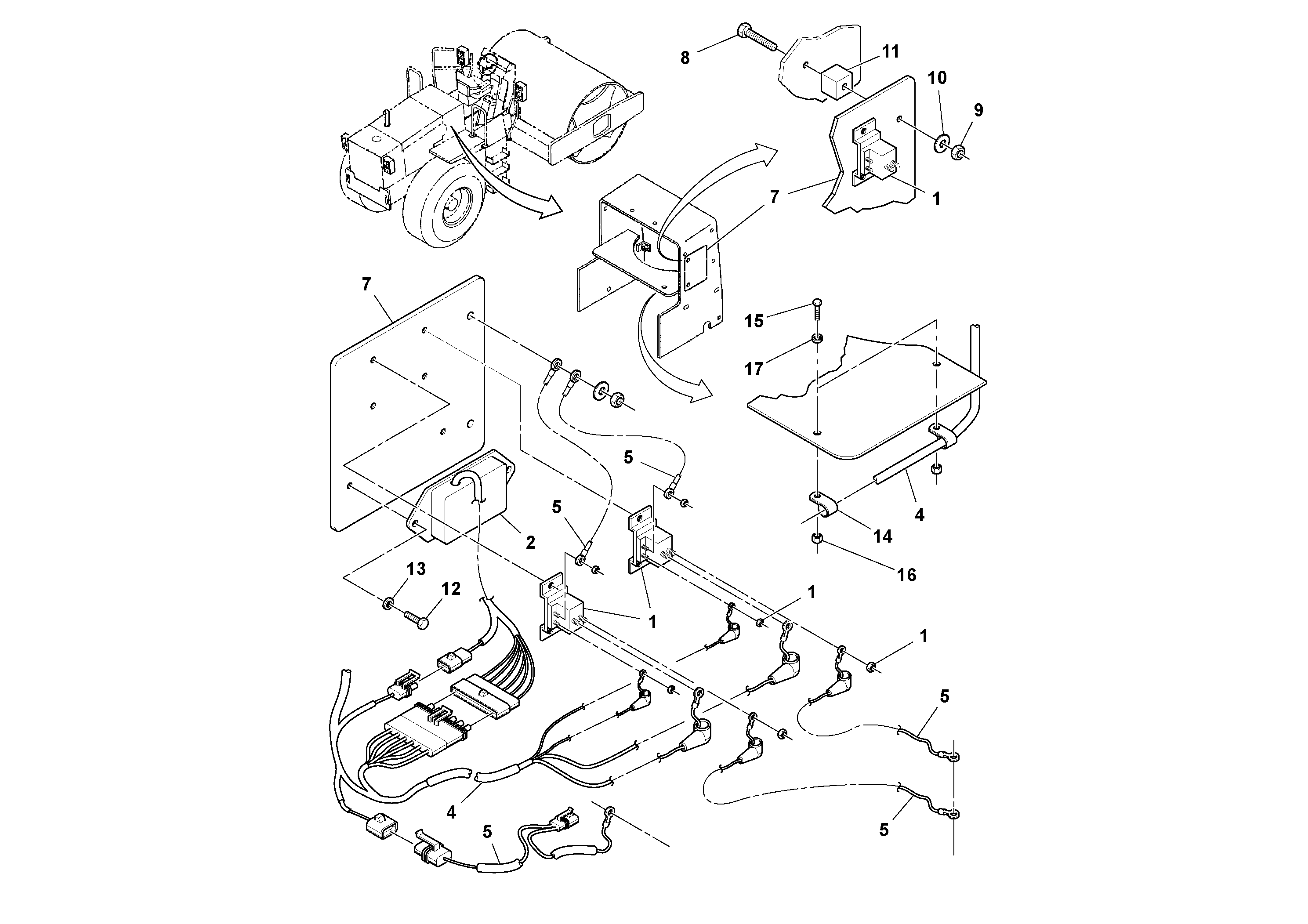 Схема запчастей Volvo SD100C S/N 198060 - - 69462 Grid Heater For Epa Engine Installation 